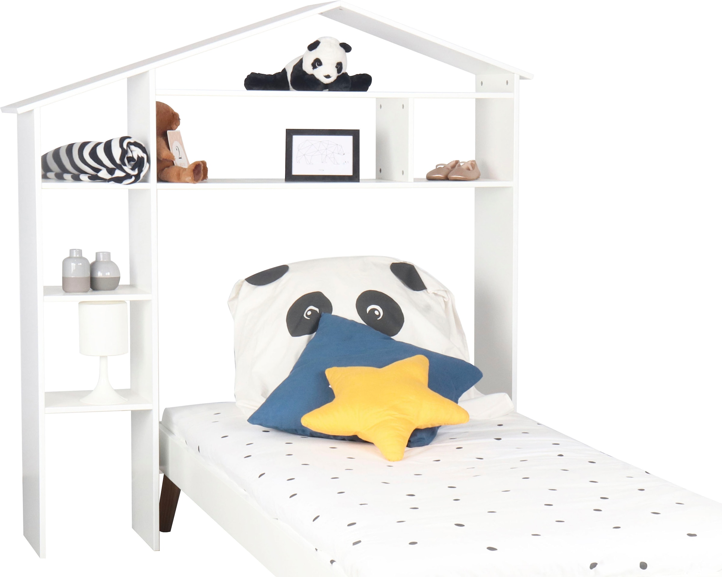 Möbilia Regal "Lizzi" Kopfteil für Kinderbett, für Bettbreite 100 cm günstig online kaufen