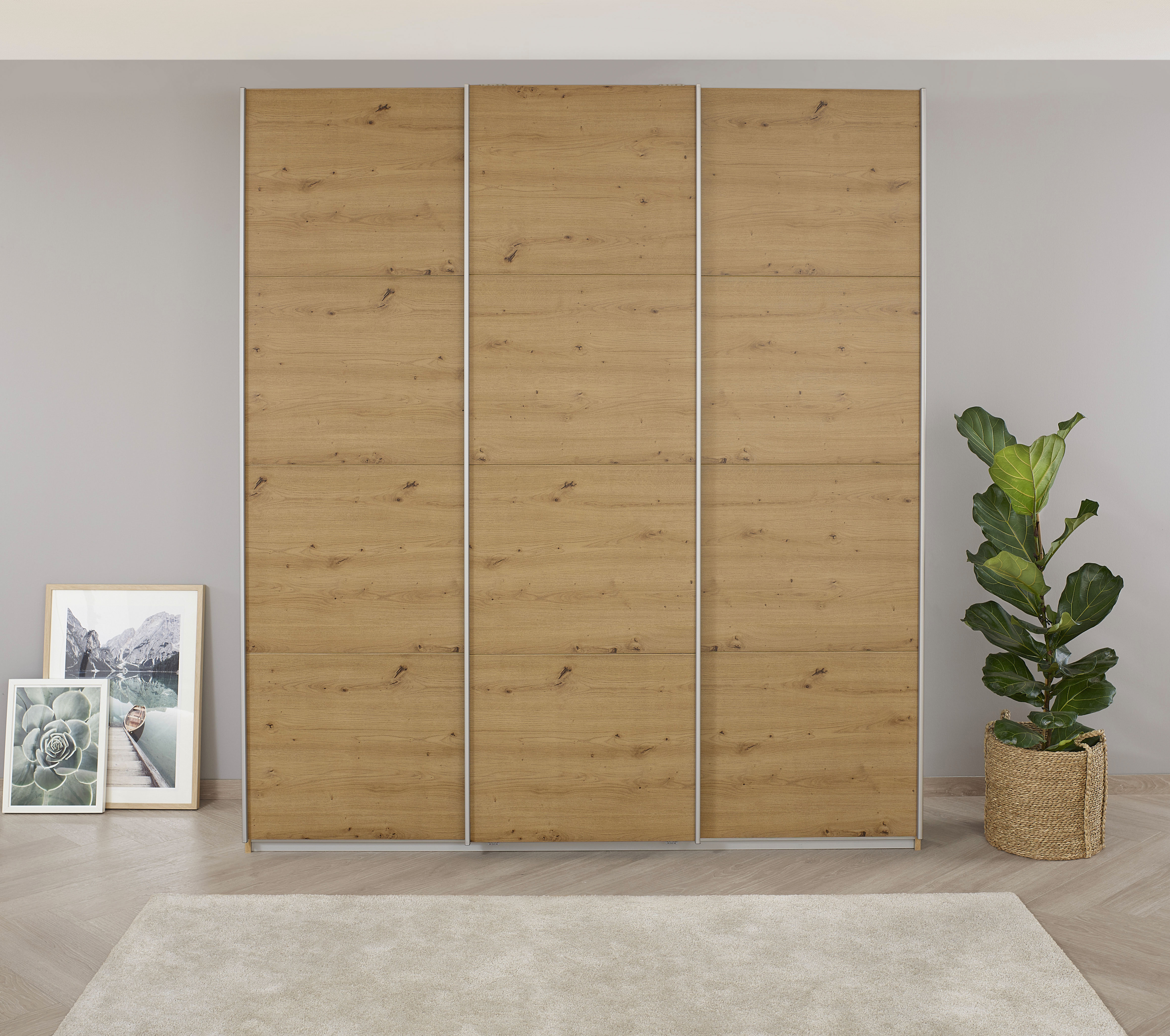 OTTO home Kleiderschrank "Mehrzweckschrank Aktenschrank Möbel Mietswohnung Schlafzimmer KOLUNA" 3 Ausstattungen BASIC/CLASSIC/PREMIUM (inkl. SOFT-CLOSE-FUNKTION), Breiten 203/271/315/360 cm Höhen 210/229 Dekor-Front MADE IN GERMANY