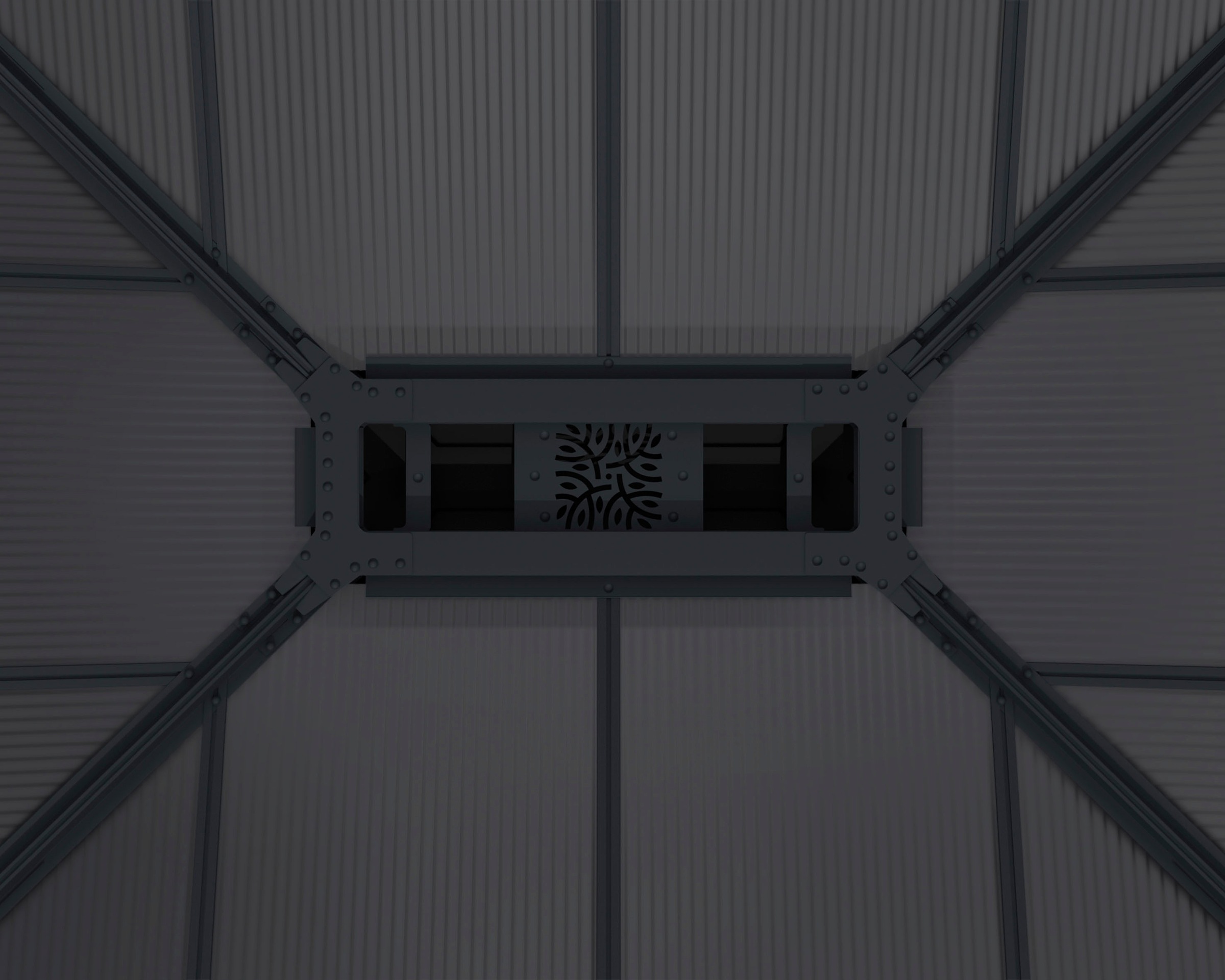 Palram - Canopia Pavillon »Dallas«, 611,5 x 425,5cm, Anthrazit
