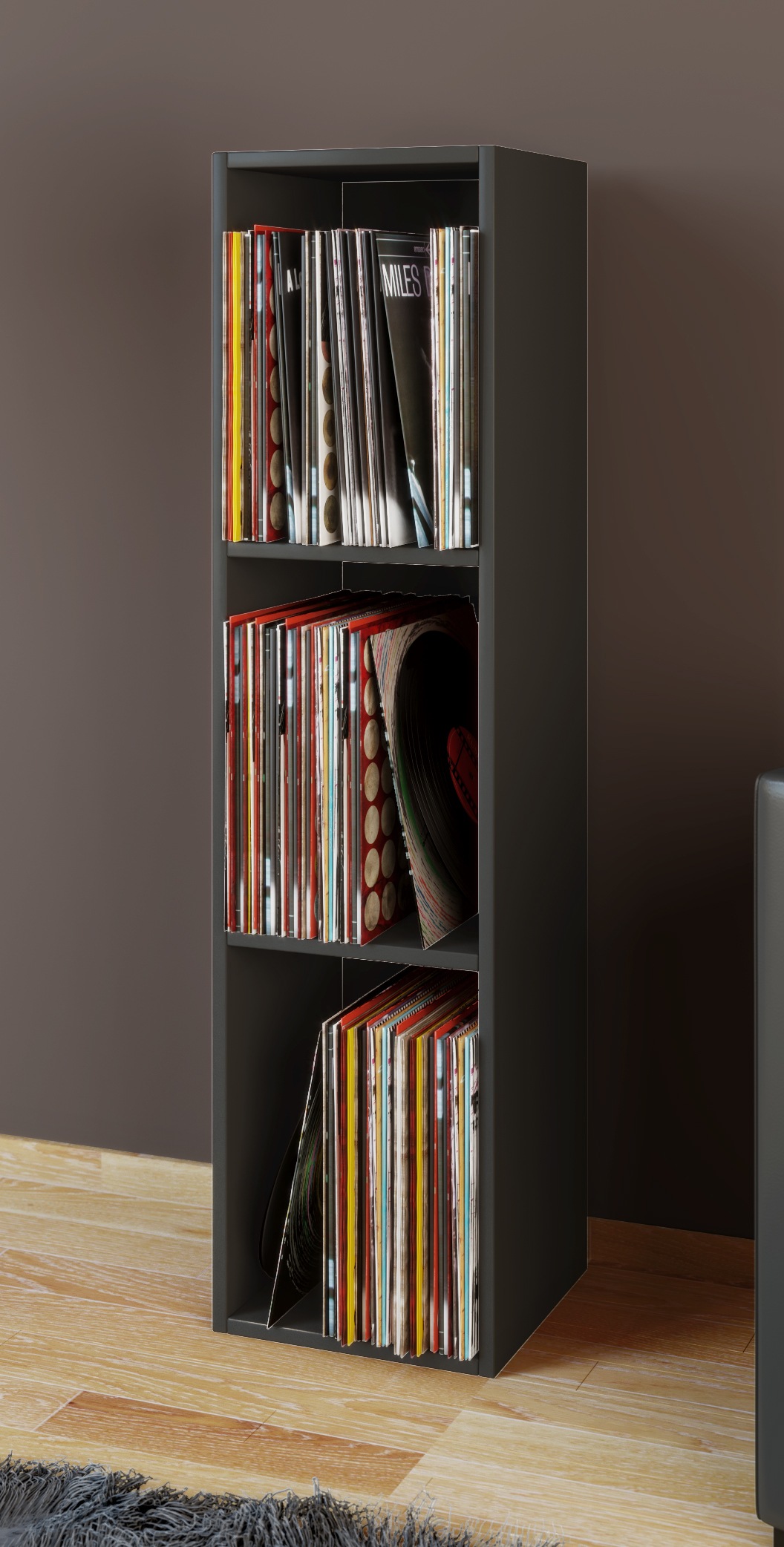 VCM Media-Regal »Holz Schallplatten LP Stand Regal Platto 3fach«