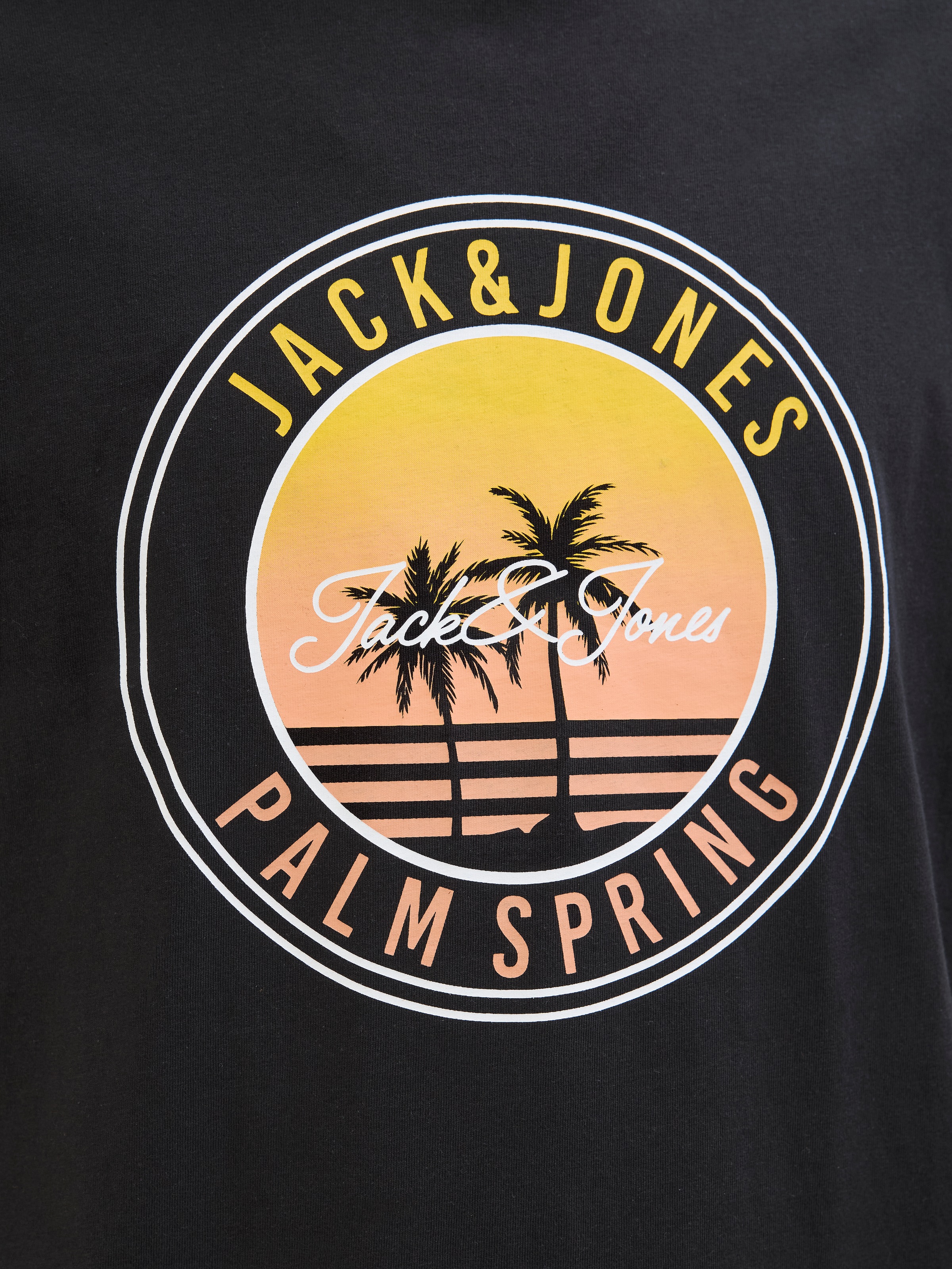 Jack & Jones Rundhalsshirt »JJPALM TEE SS CREW NECK LN«