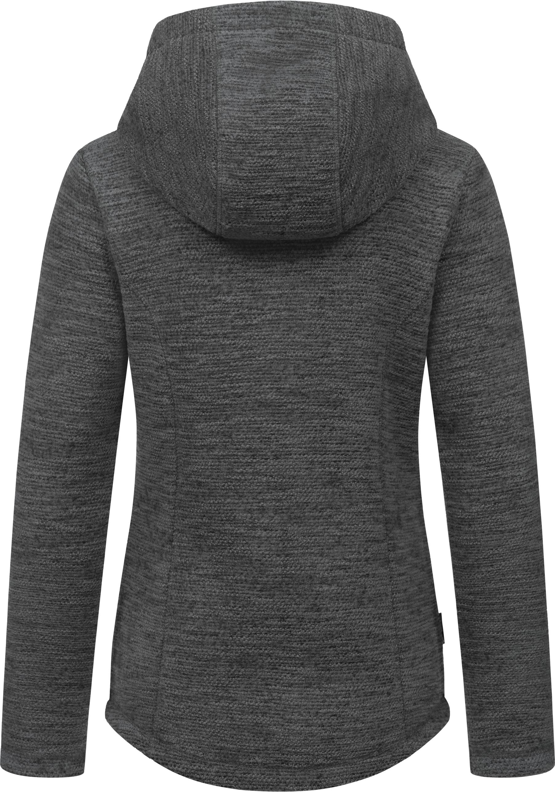 Thumbnail - Ragwear Kapuzenstrickjacke "Lyshka Melange", Kuschelige Kapuzenjacke in Strick-Optik