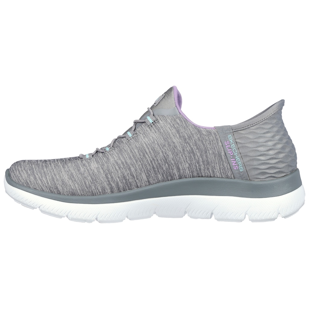 Skechers Slipper »SUMMITS DAZZLING HAZE«, Slip Ins Sneaker, Freizeitschuh mit dezenten Kontrastdetails