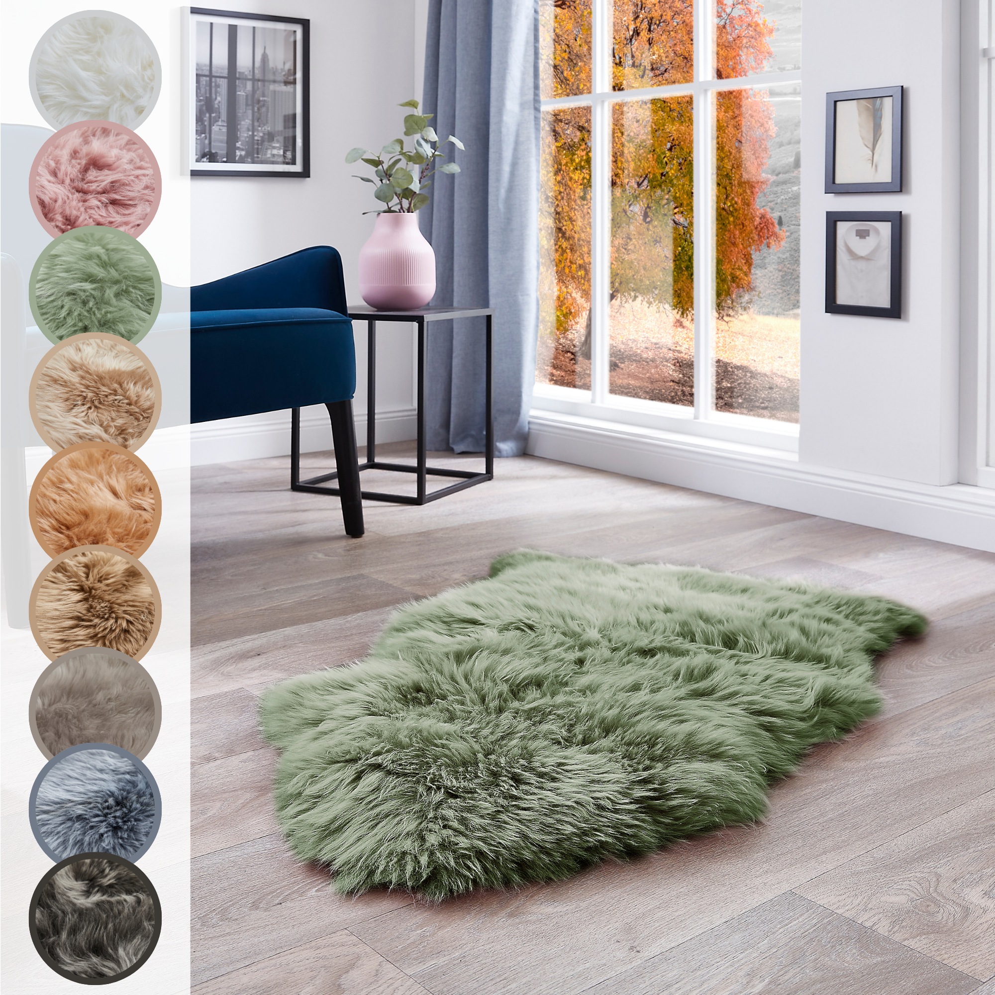 LUXOR living Fellteppich "Schaffell Namika" fellförmig 50 mm Höhe echtes La günstig online kaufen