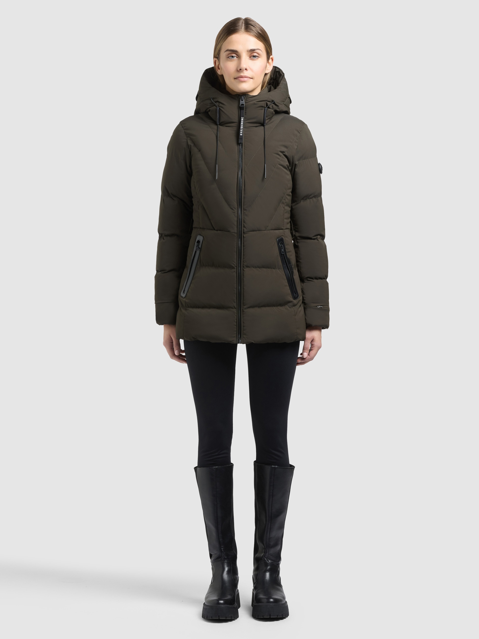 khujo Steppjacke "RABB2 - 2IN1 (EINSATZ HERAUSNEHMBAR)" mit Kapuze