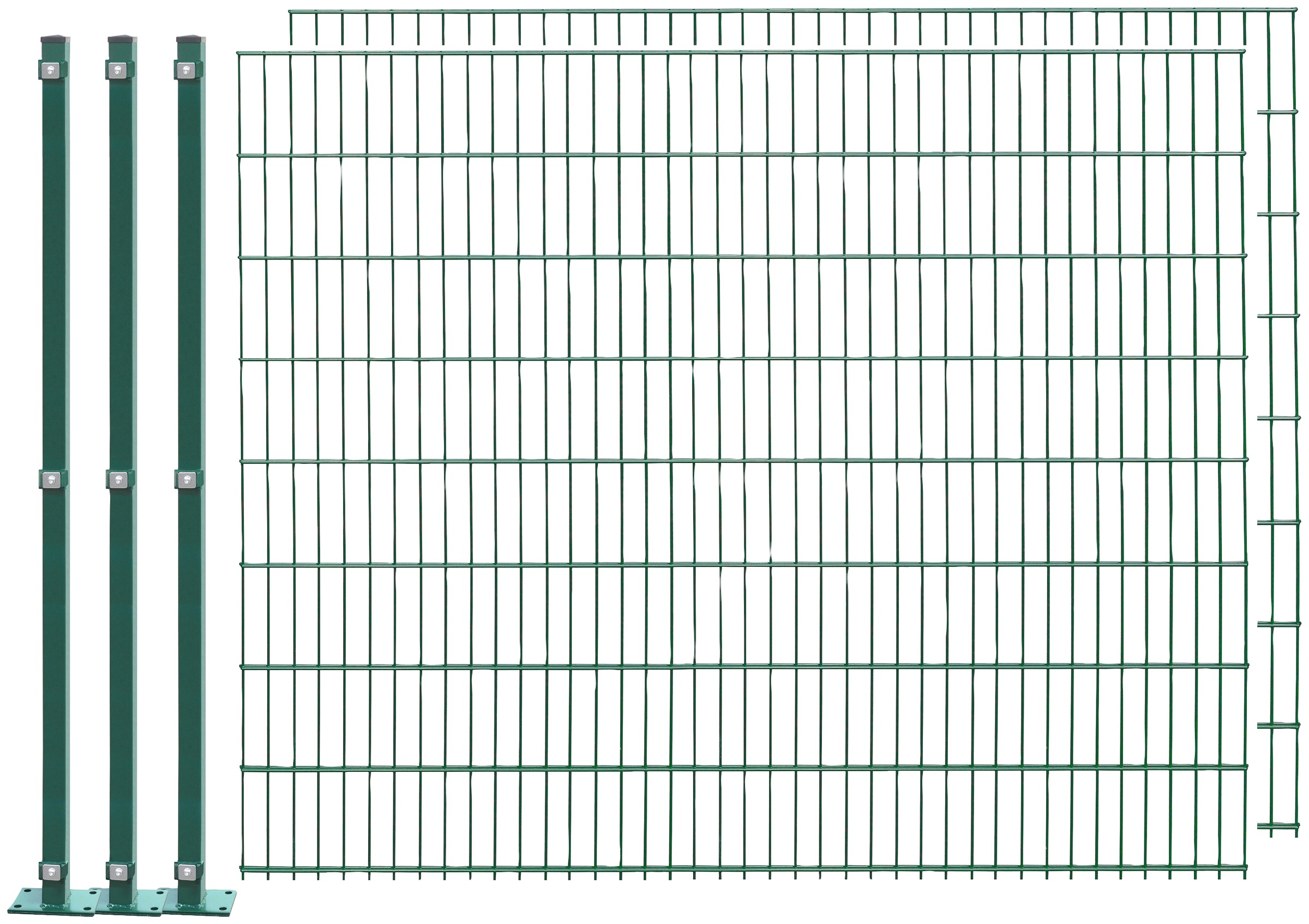 Arvotec Doppelstabmattenzaun "EASY 163 zum Aufschrauben", Zaunhöhe 163 cm, günstig online kaufen