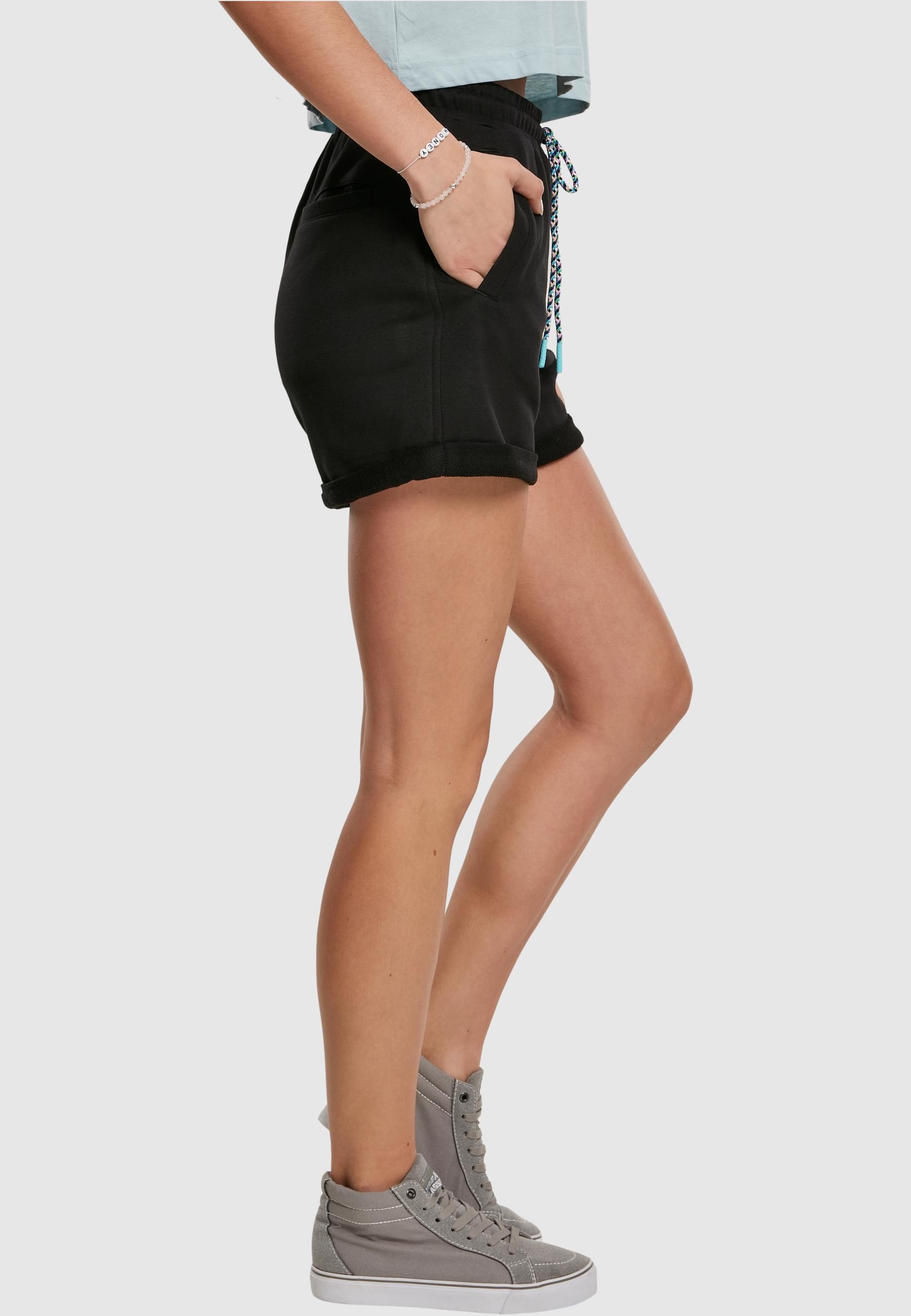 URBAN CLASSICS Stoffhose »Urban Classics Damen Ladies Beach Terry Shorts«, (1 tlg.)