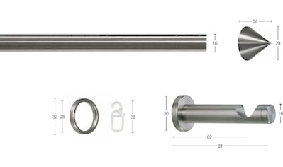 Gardinenstange »ORION«, 1 läufig-läufig, Wunschmaßlänge