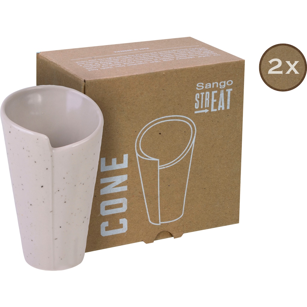 CreaTable Snackschale »Cone«, 2 tlg., aus Steinzeug