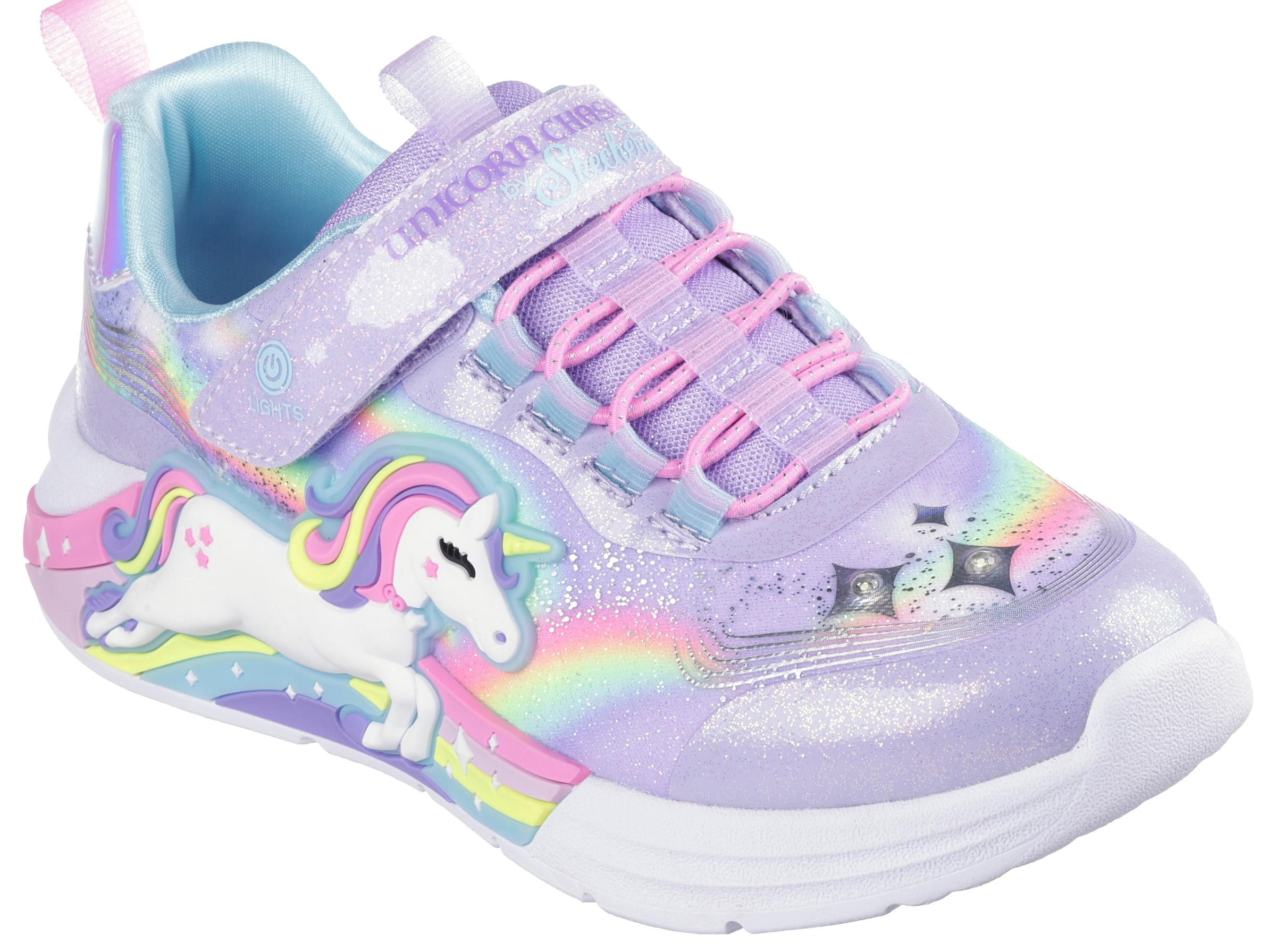 Sneaker »UNICORN CHASER«, Blinkschuh, LED Schuh, Klettschuh mit blinkendem Einhorn