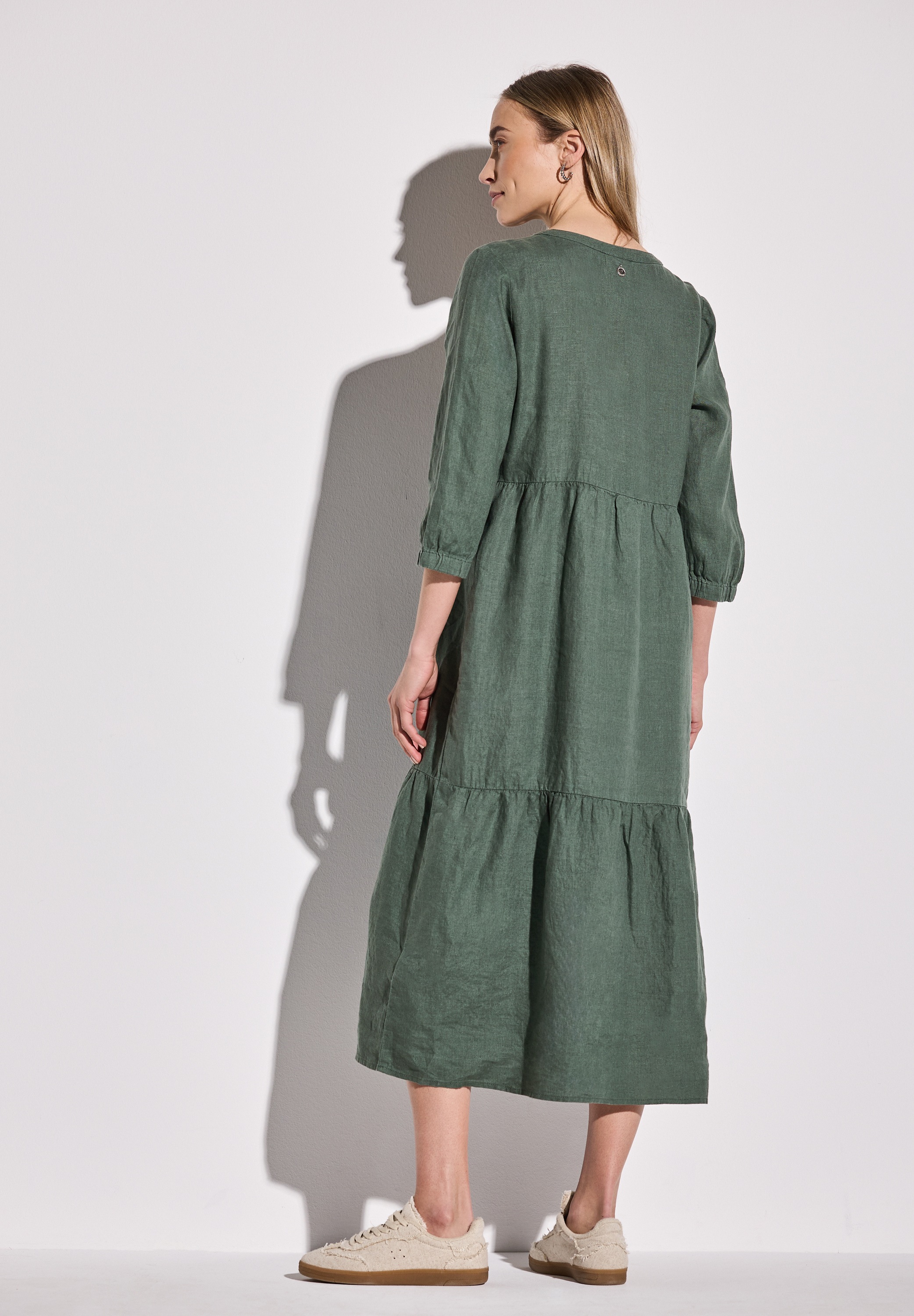 STREET ONE Midikleid, mit Volants günstig online kaufen