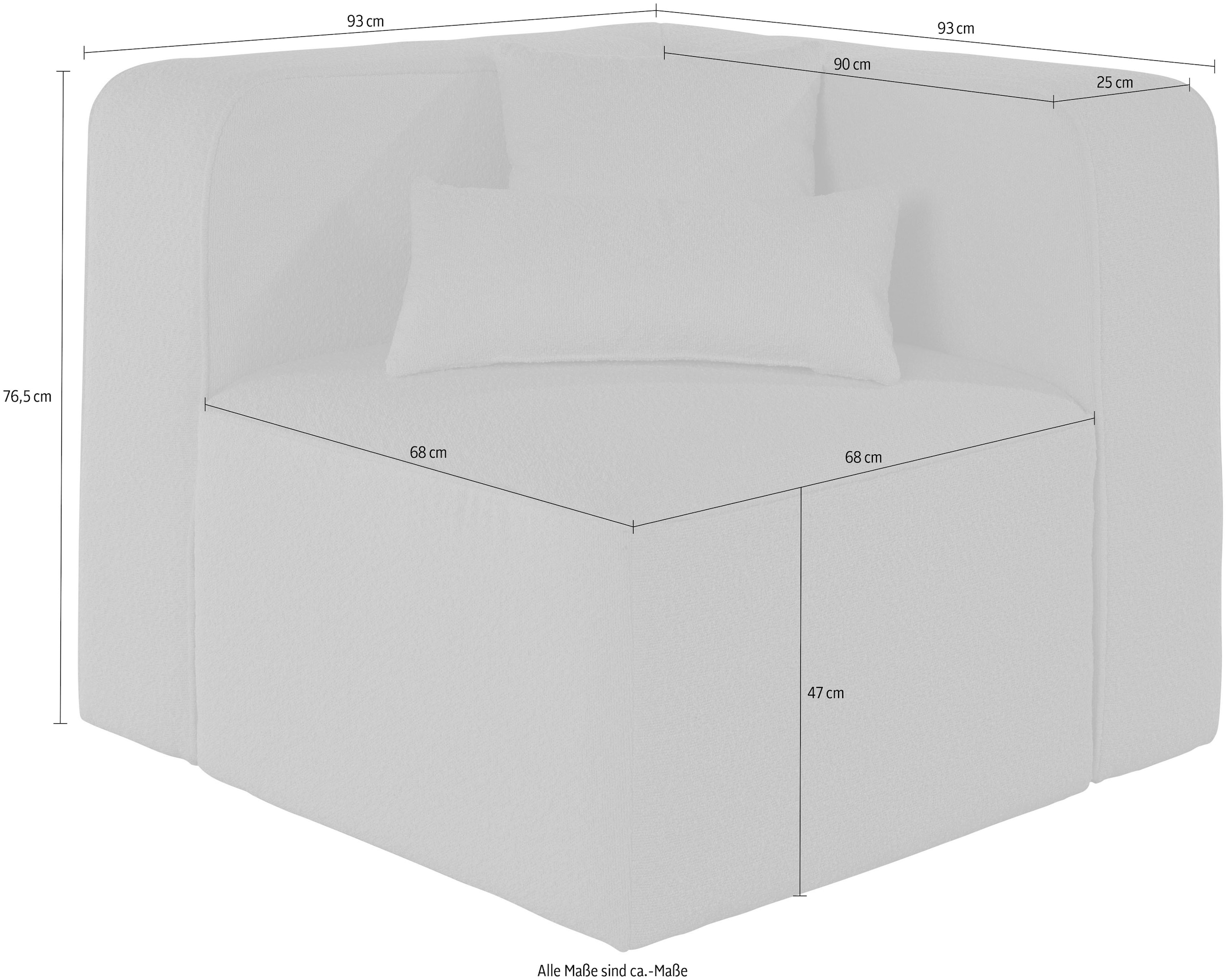 andas Sofa-Eckelement »Sundstrup«, Modulserie, individuelle Zusammenstellung