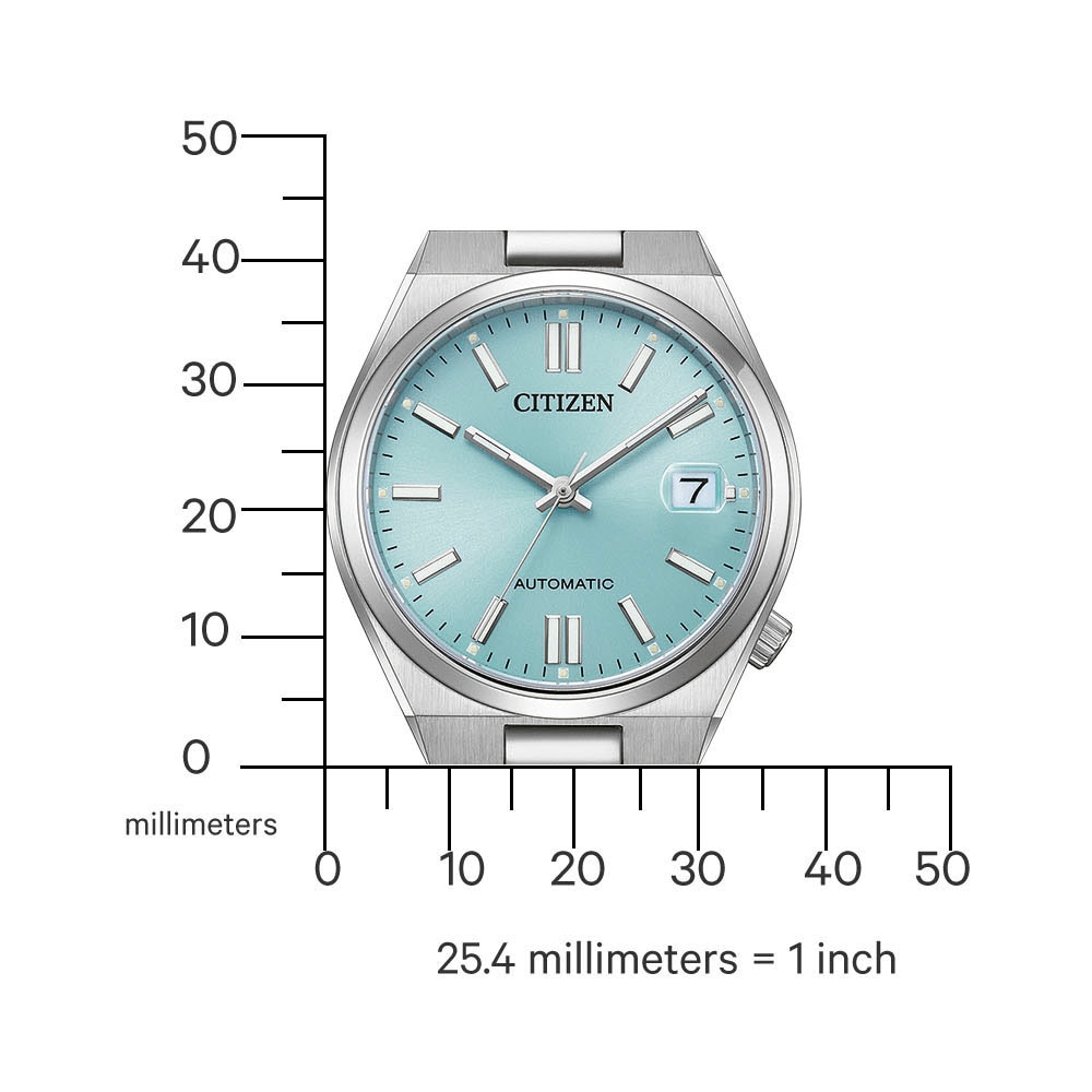 Citizen Automatikuhr »Tsuyosa«, Armbanduhr, Damenuhr, Mechanische Uhr, Edelstahlarmband, analog, Tag