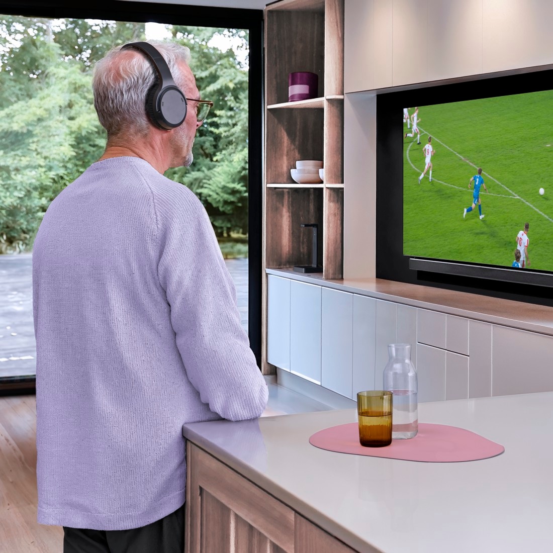 Hama HiFi-Kopfhörer »TV-Kopfhörer (kabellos, 2,4-GHz-Verbindung, 16 h Akku, Voice-Mode)«, Bluetooth