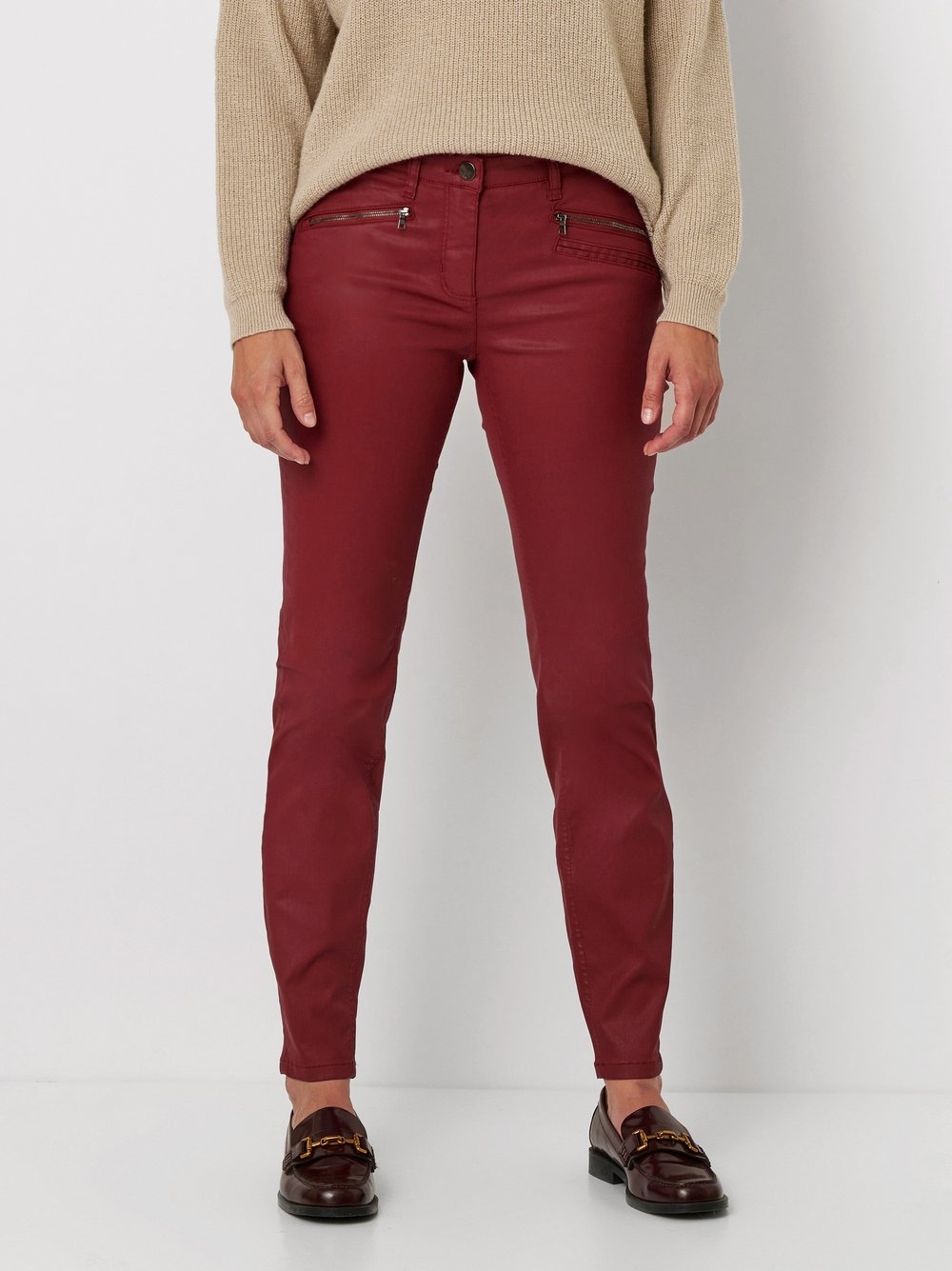 Stretch-Hose »Perfect Shape Skinny Zip«, mit Reißverschlusstaschen