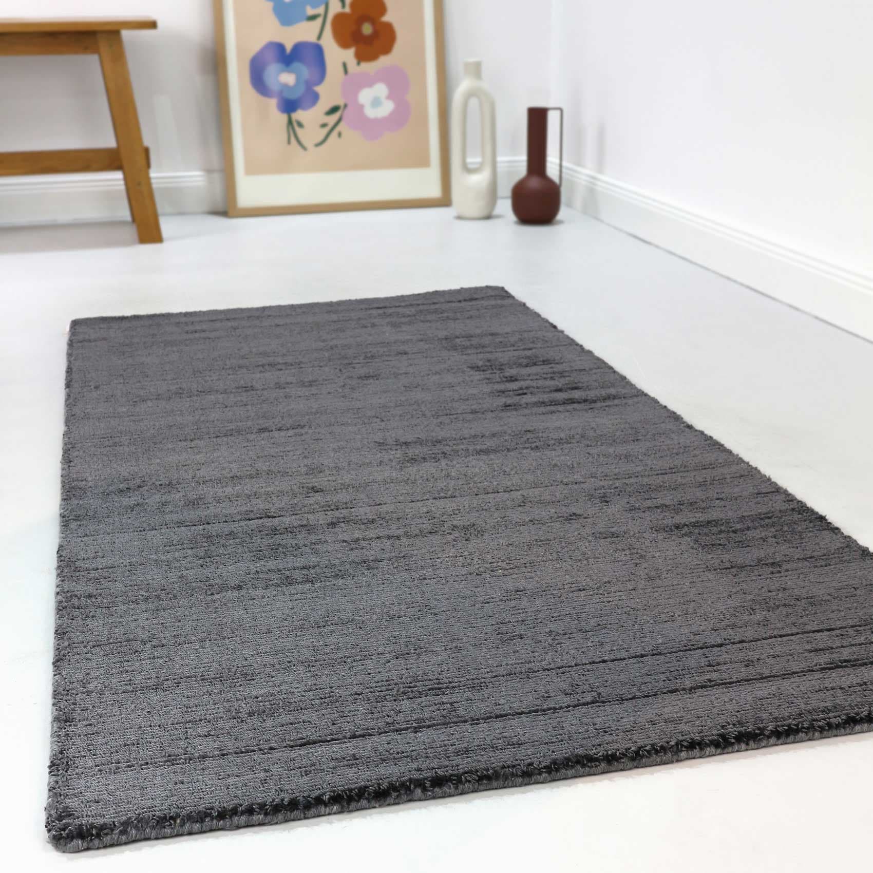 Esprit Teppich »Gil«, rechteckig, 8 mm Höhe, handgewebt, seidig glänzend, schimmernde Farbbrillianz, Melangeeffekt