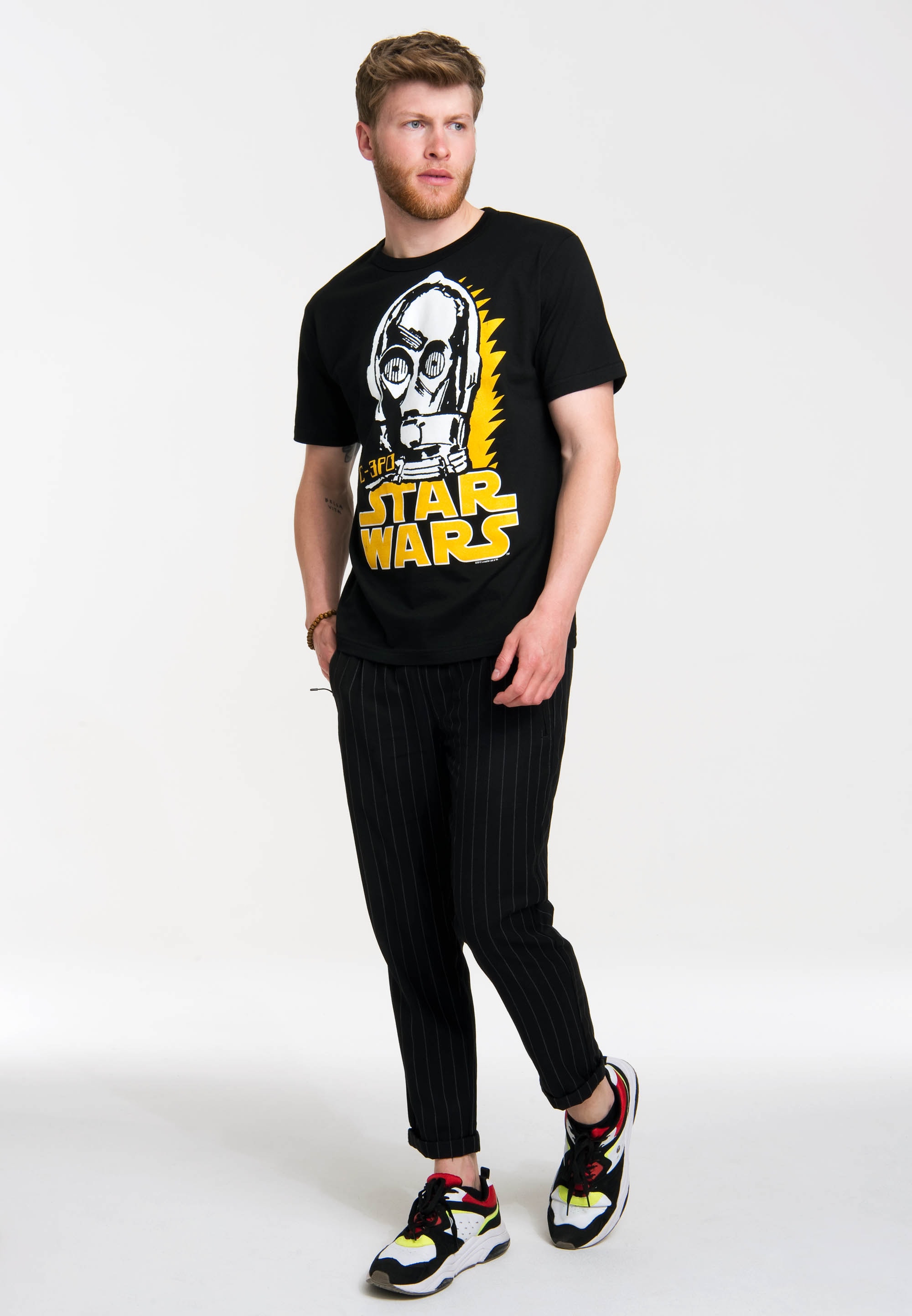 LOGOSHIRT T-Shirt "C-3PO - Krieg der Sterne", mit coolem Frontprint günstig online kaufen