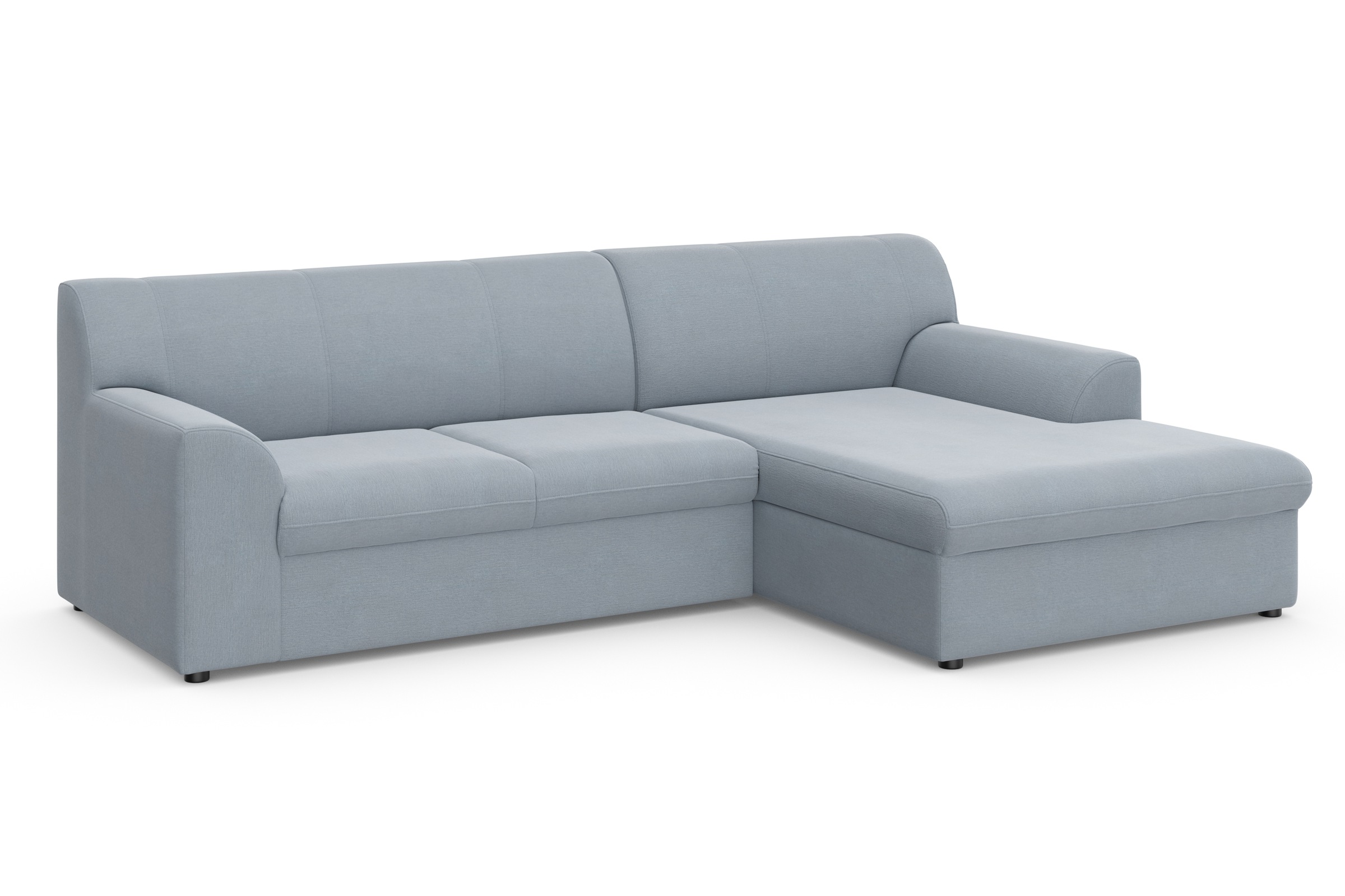 Thumbnail - DOMO collection Ecksofa "Topper, elegant und zeitlos, kompaktes Stellmaß 245/155cm, L-Form" mit Recamiere, wahlweise mit...