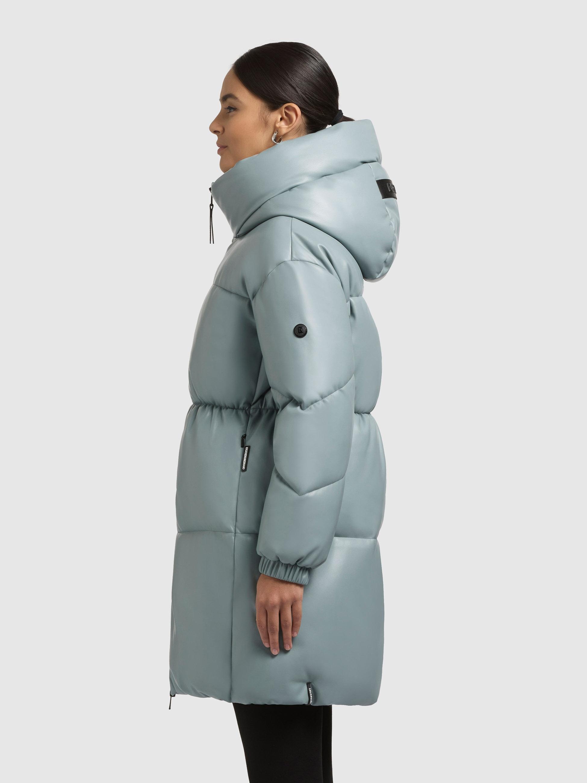 khujo Wintermantel "Lorsa" Winter Steppmantel in Kunstlederoptik günstig online kaufen