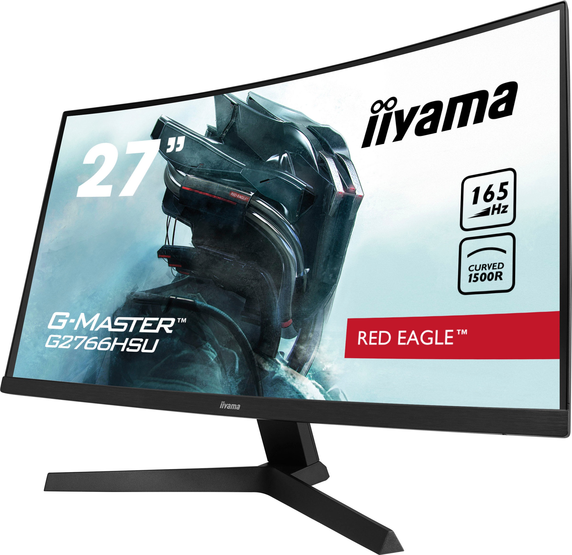 Iiyama Curved-Gaming-Monitor »G-Master G2766HSU-B1«, 68,5 cm/27 Zoll, 1920 x 1080 px, Full HD, 1 ms Reaktionszeit, 165 Hz