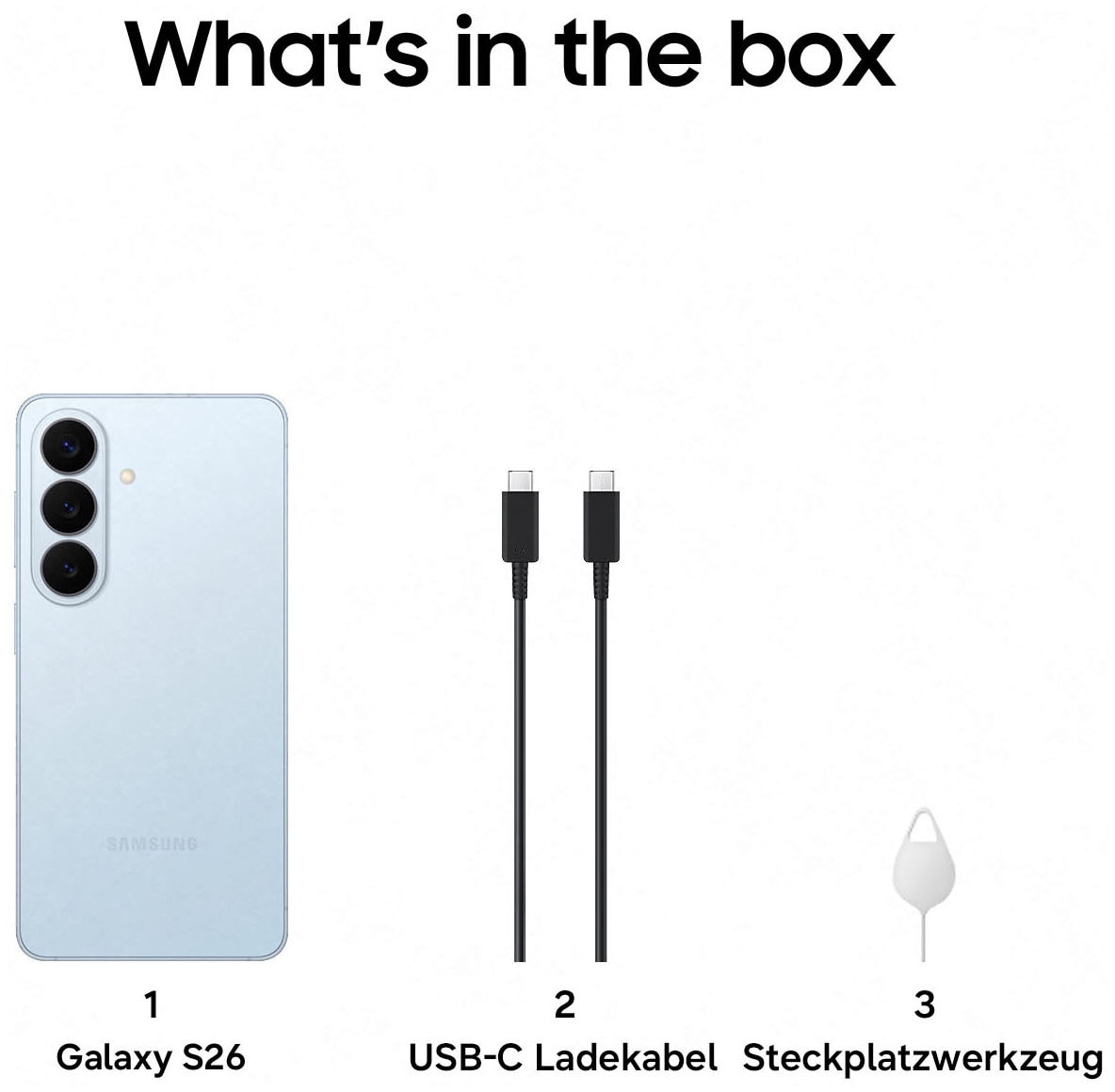 Samsung Smartphone »Galaxy S26« sky blue