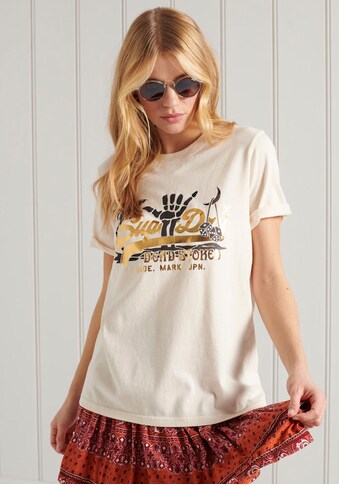 Superdry T-Shirt »VL ITAGO TEE«, mit großem Markenschriftzug kaufen