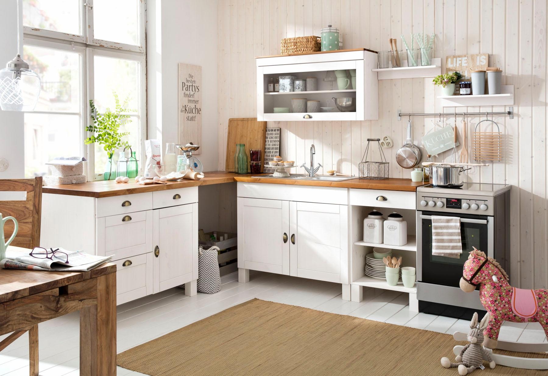 Home affaire Küchenzeile »Oslo«, Breite 150 cm, Arbeitsplatte 35mm stark, ohne E-Geräte