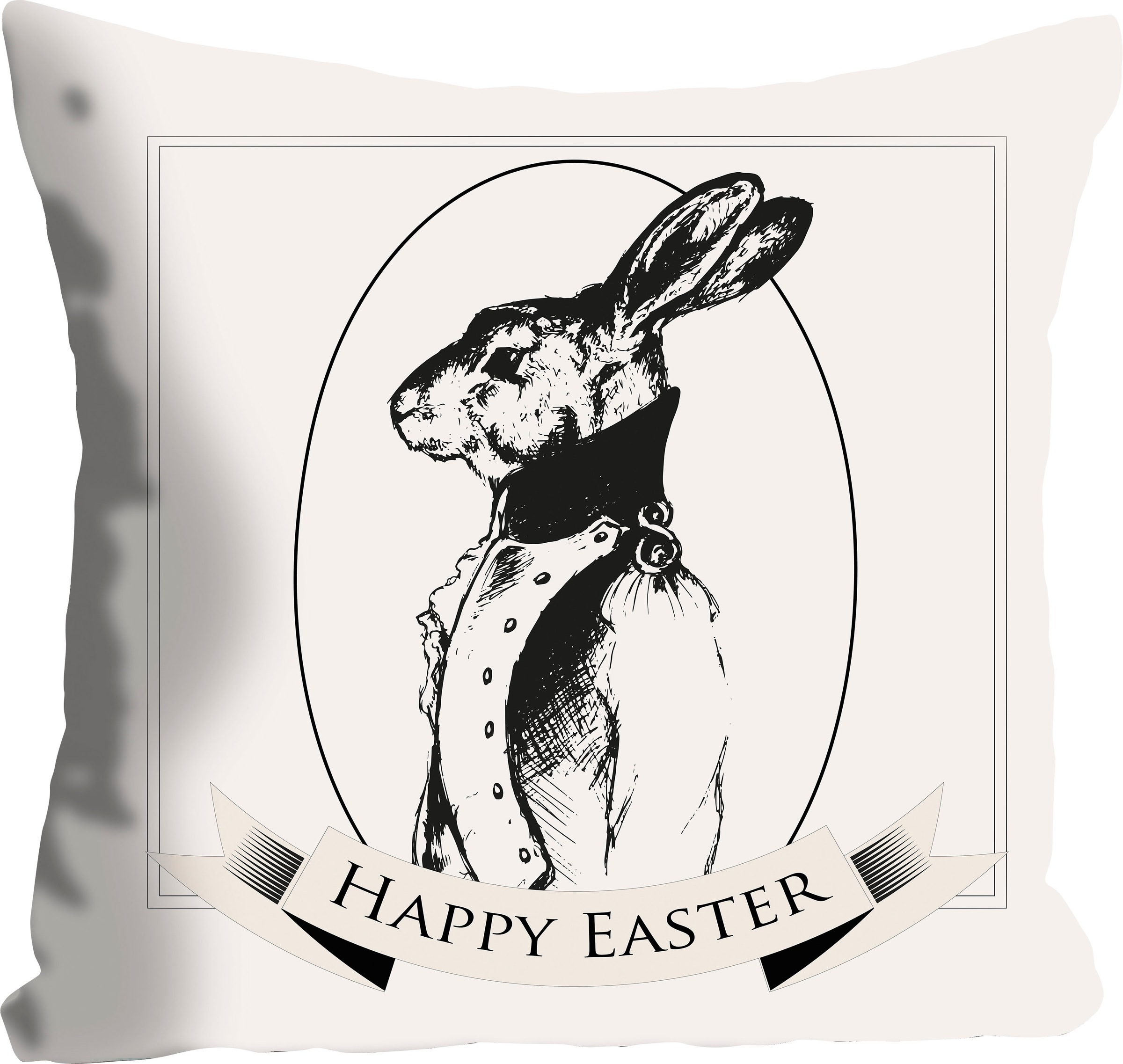 queence Dekokissen "Bux Bunny" mit einem Hasen im Anzug günstig online kaufen
