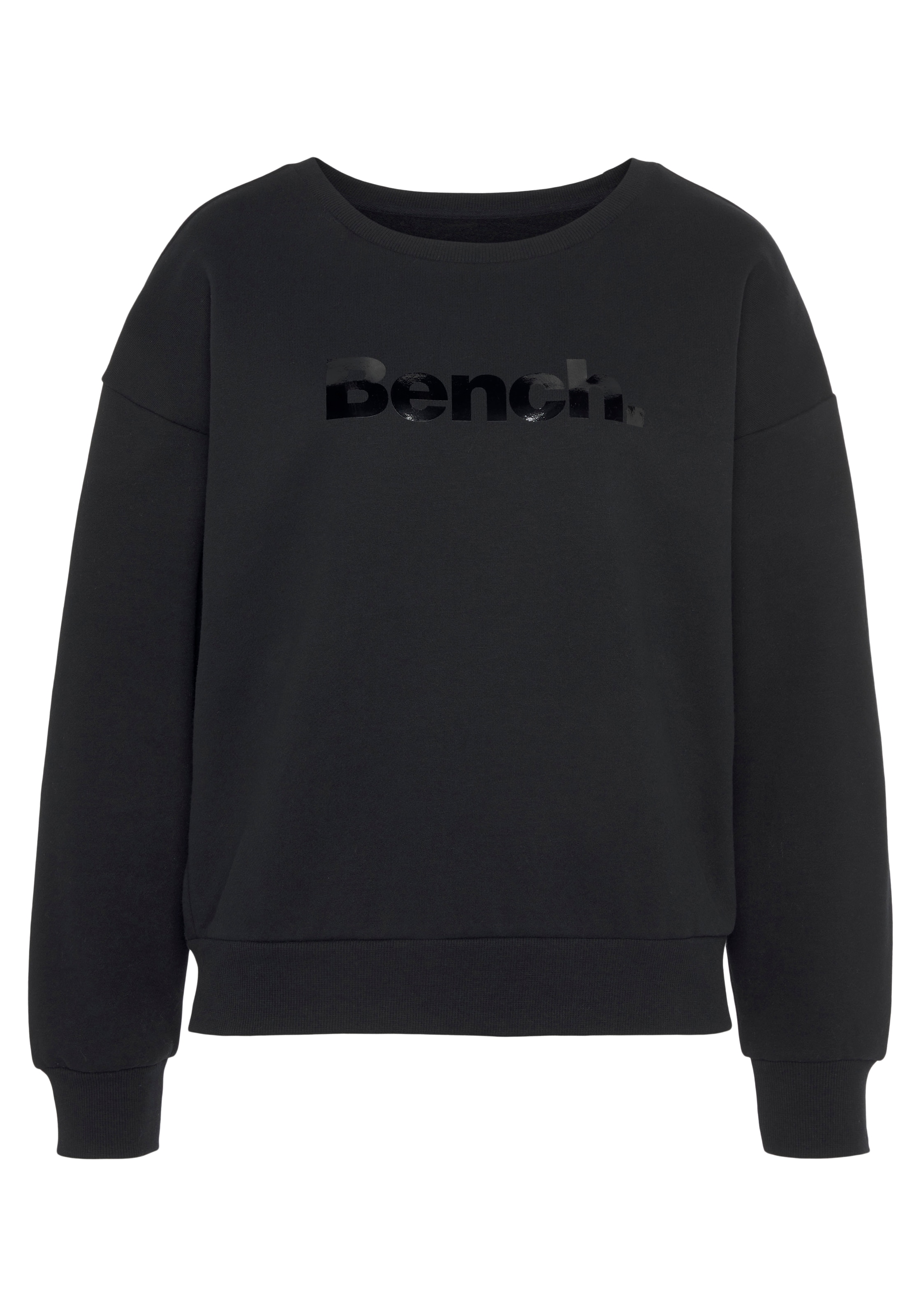 Bench. Sweatshirt »-Loungeshirt«, mit Loungewear kaufen BAUR | glänzendem für Logodruck