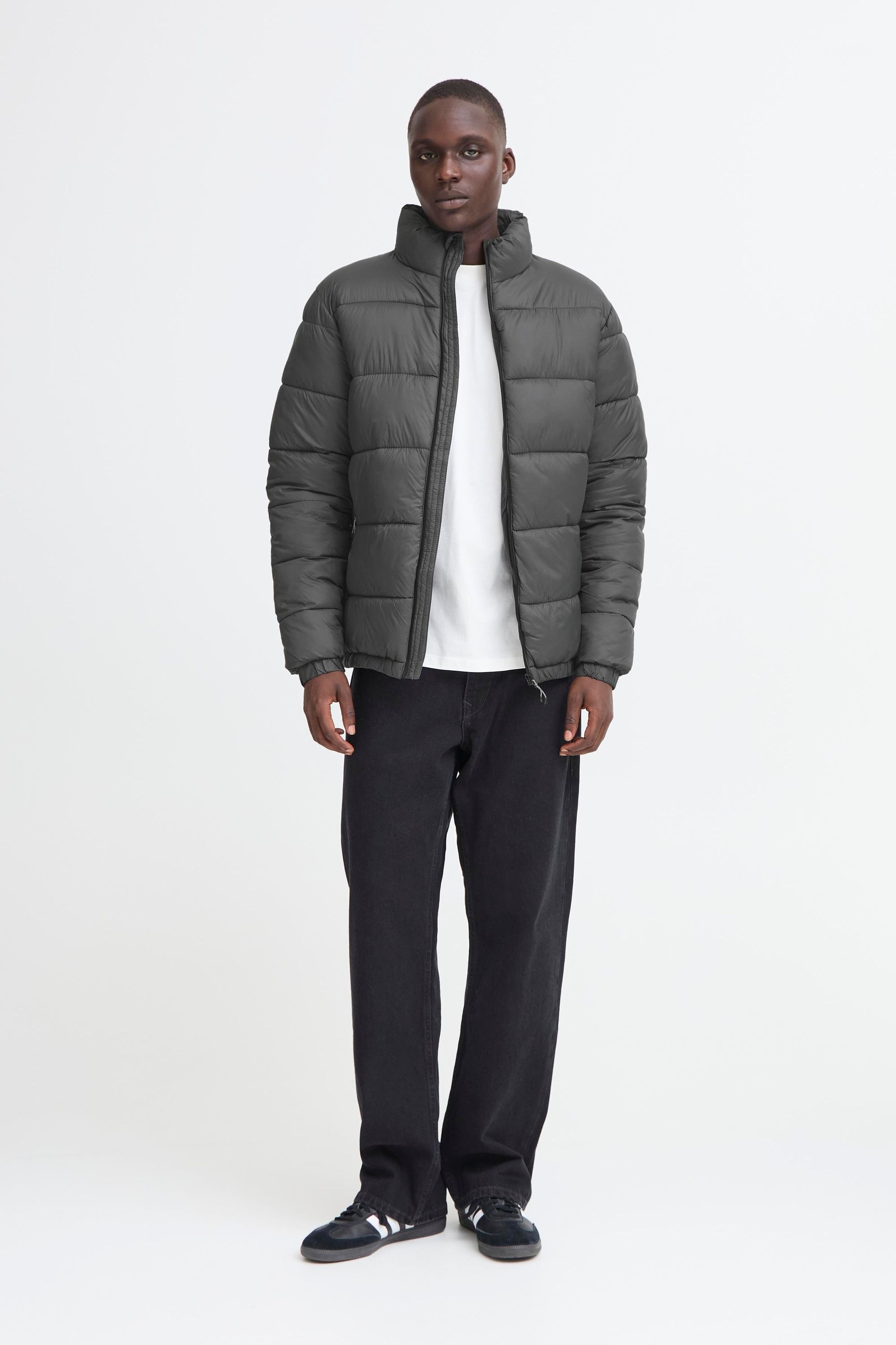 BLEND BHEIDEN Quilted Jacket Gray 3XL 2