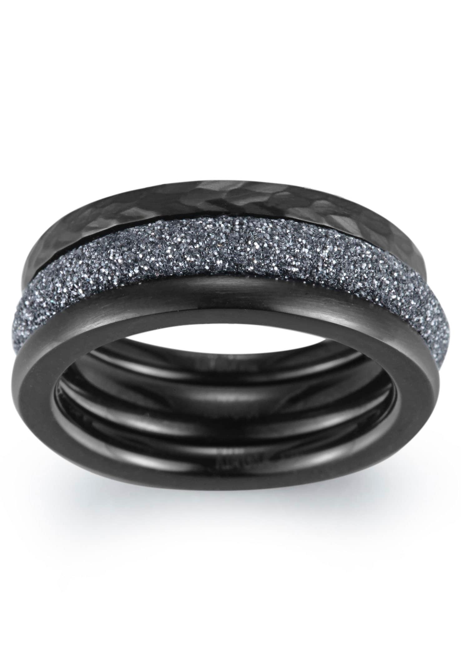 Kingka Ring-Set tlg.) Noir, (Set, »Stardust BAUR STR-S8502BGY1,2,3,4«, | 3 online bestellen