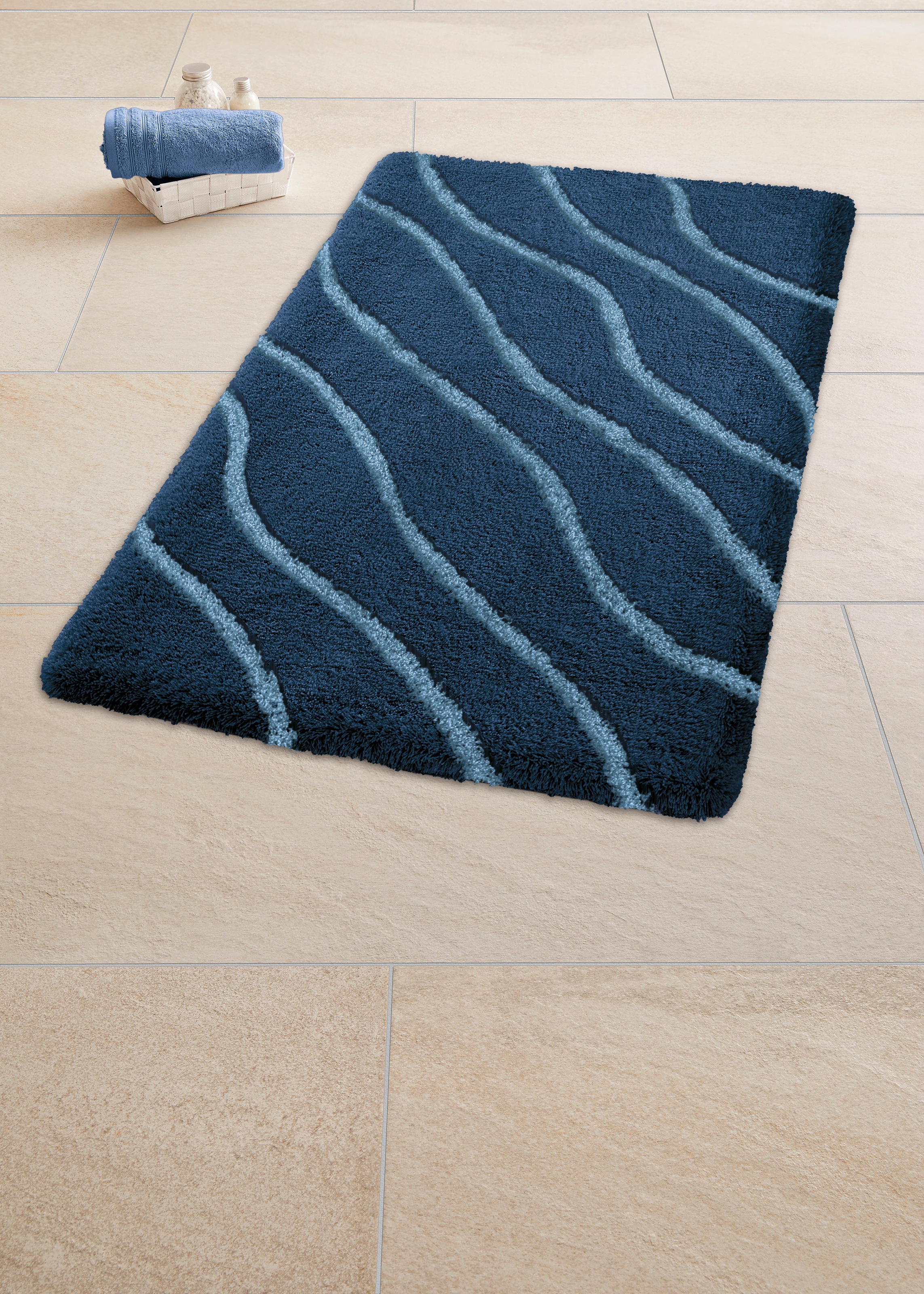 Kleine Wolke Badematte "Tram" Höhe 20 mm rutschhemmend beschichtet fußboden günstig online kaufen