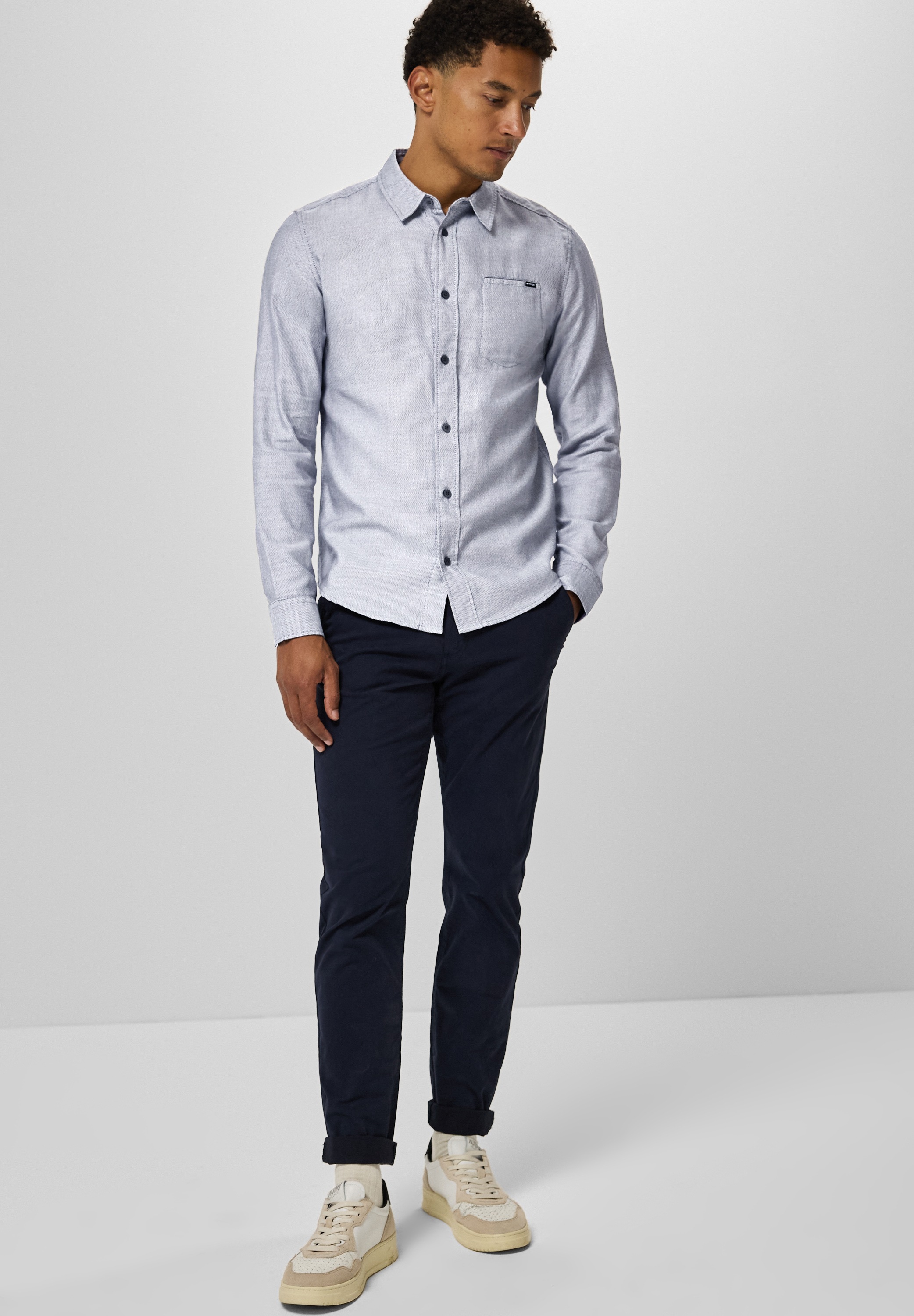 Thumbnail - STREET ONE MEN Langarmhemd, aus reiner Baumwolle