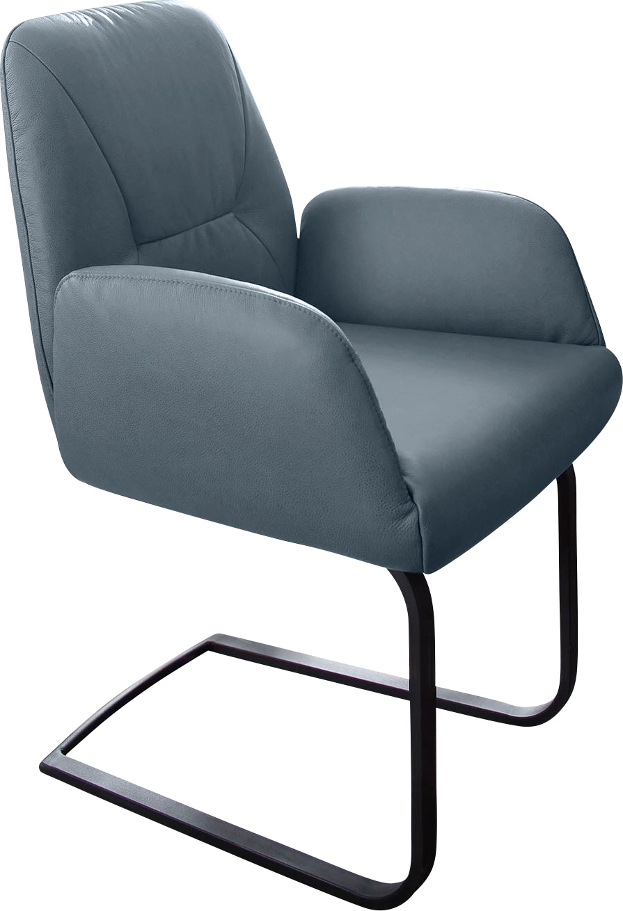 W.SCHILLIG Freischwinger »ole«, (Set), 2 St., Longlife Xtra-Leder Z69, 2er- oder 4er-Set, Gestell in Schwarz pulverbeschichtet