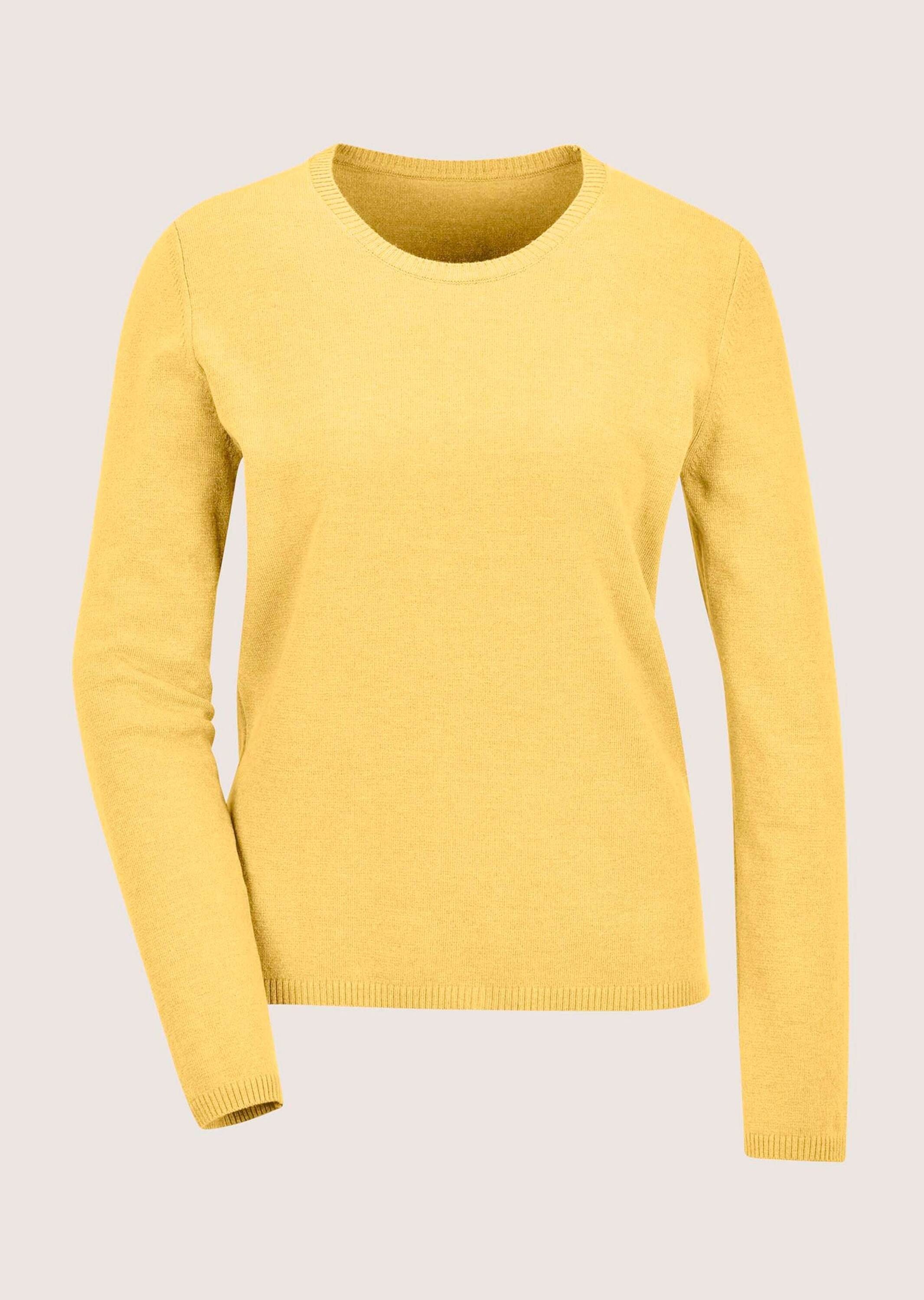 MADELEINE Longpullover "Pullover Leichtes Feinstrick-Oberteil mir Rundhals" günstig online kaufen