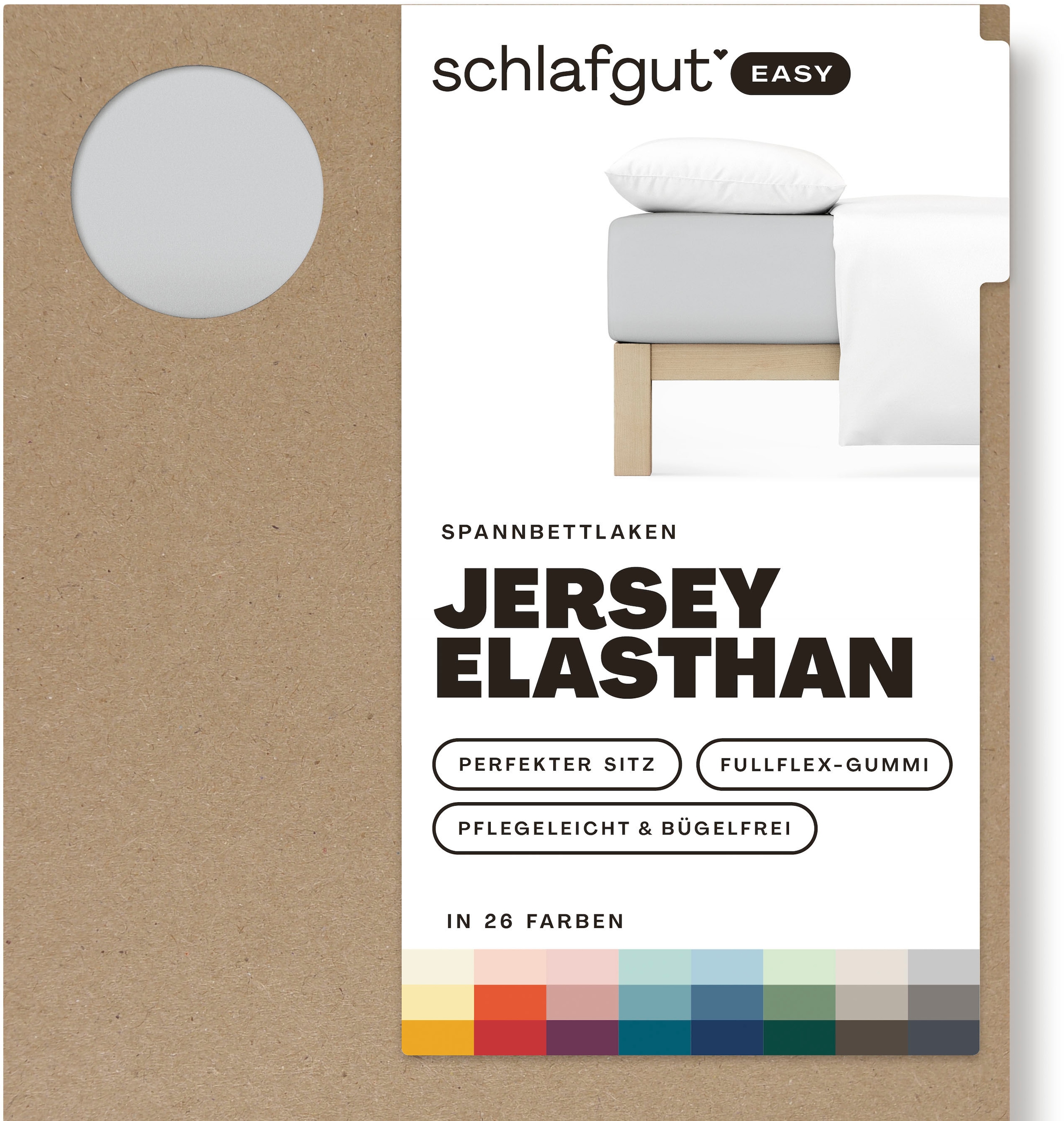 Schlafgut Spannbettlaken "EASY Jersey Elasthan", MADE IN GREEN by OEKO-TEX