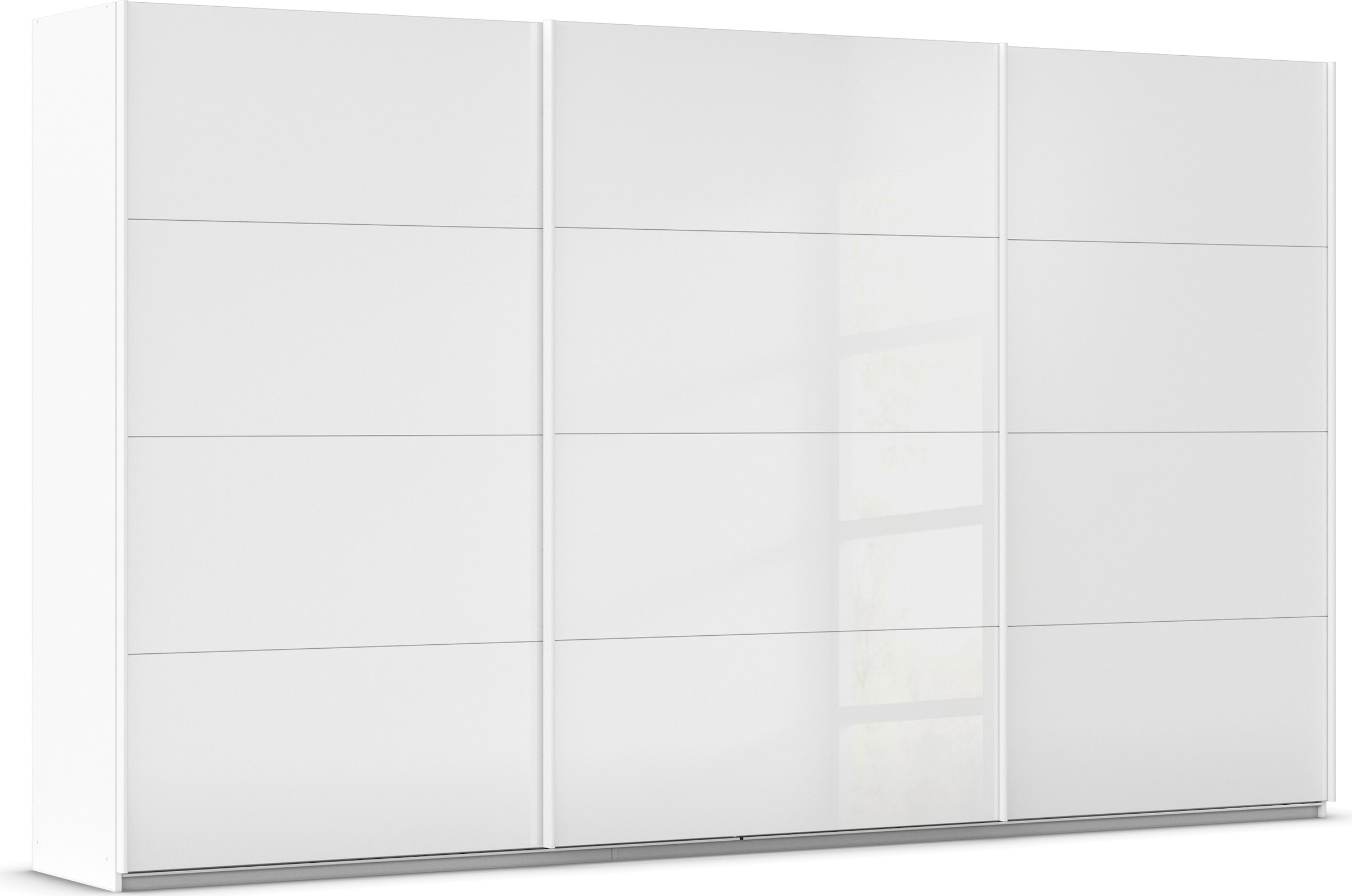 OTTO home Schwebetürenschrank "Kleiderschrank Schrank Garderobe AGORDO mit Glasfront" Breiten 203/271/315/360 cm, Höhen 210/229 cm, durchdachte Innenausstattung, in 4 Breiten und 2 Höhen MADE IN GERMANY
