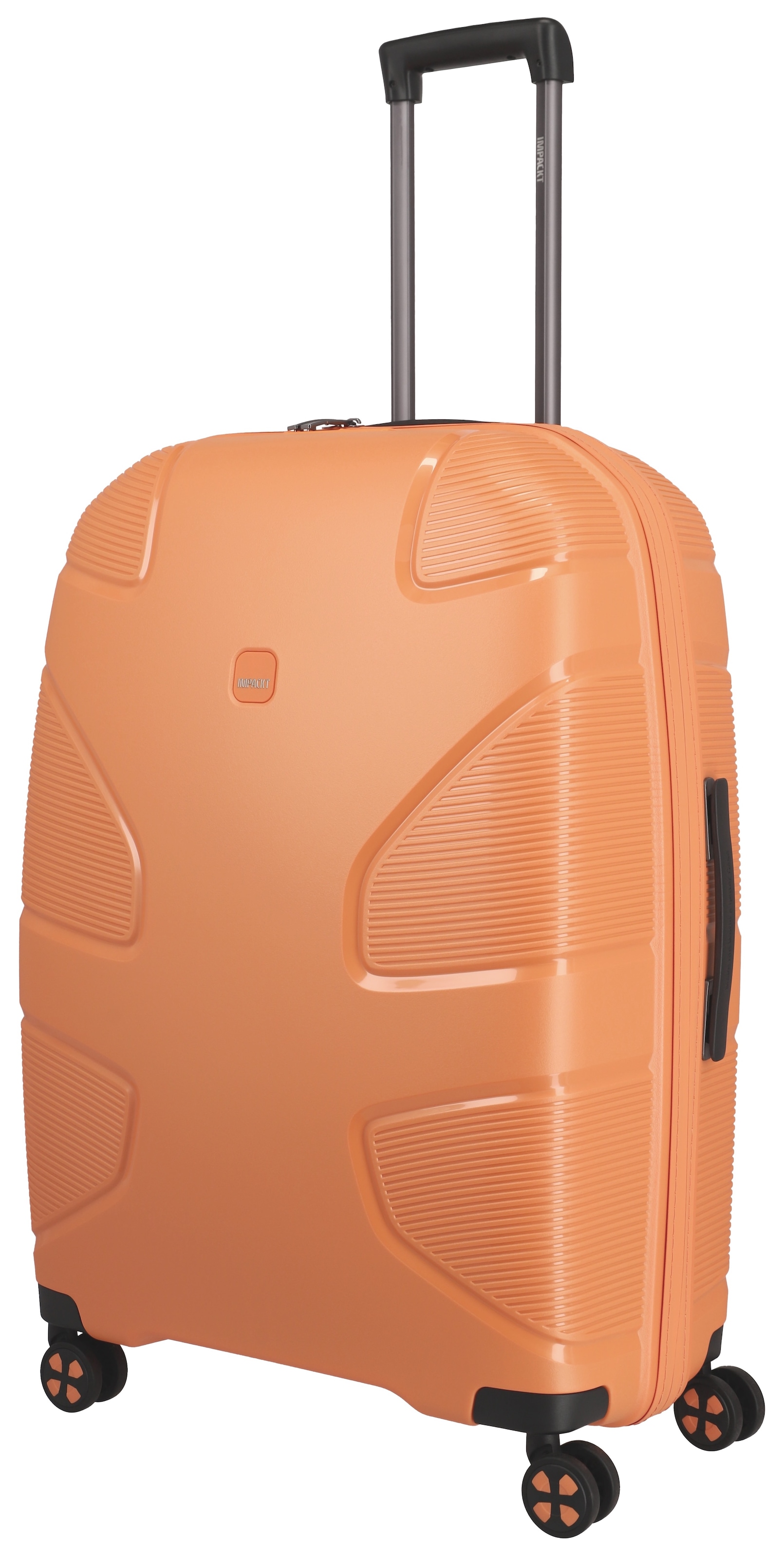 IMPACKT Hartschalen-Trolley »IP1, verschiedene Größen und Farben«, 4 Rollen, Hartschalen-Koffer vegan Koffer Reisegepäck USB-Port TSA Zahlenschloss