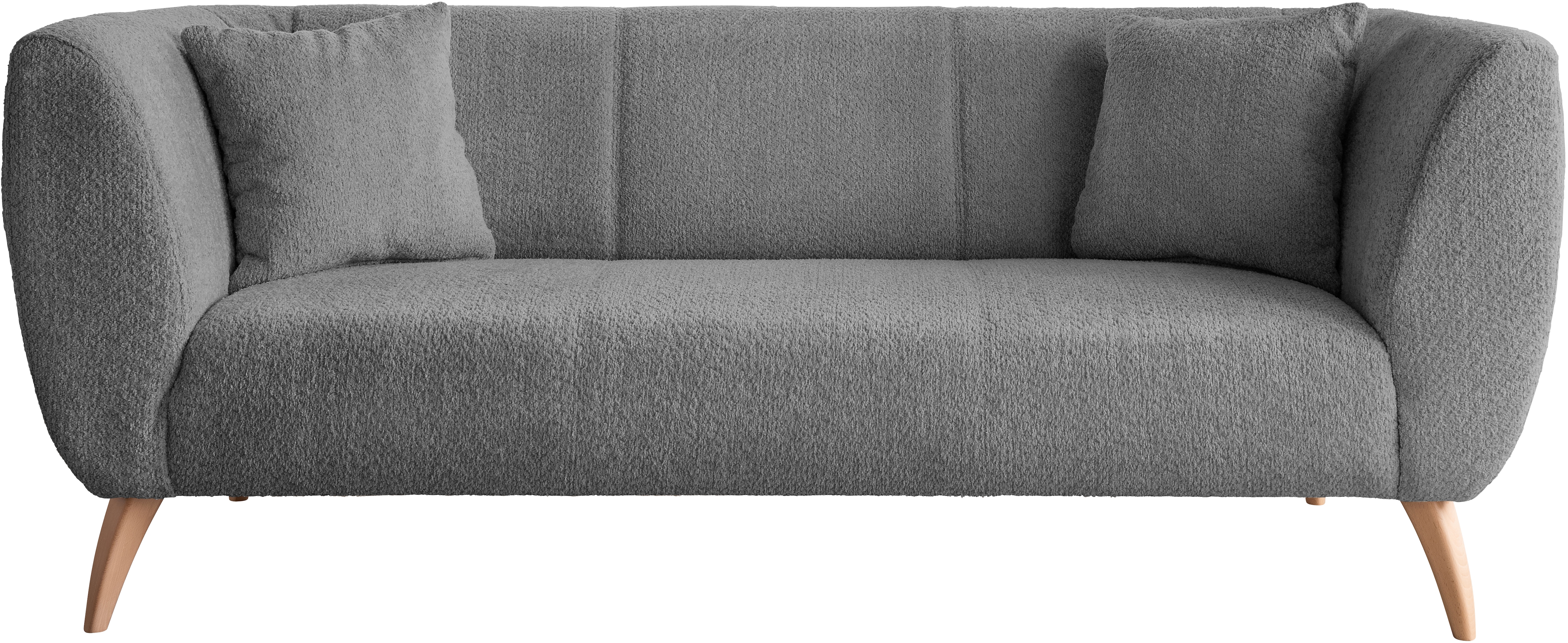 Home affaire 3-Sitzer "Colori modern und bequem, schmale Armlehnen, tolle Detailverarbeitung" zwei verschiedene Fußfarben wählbar
