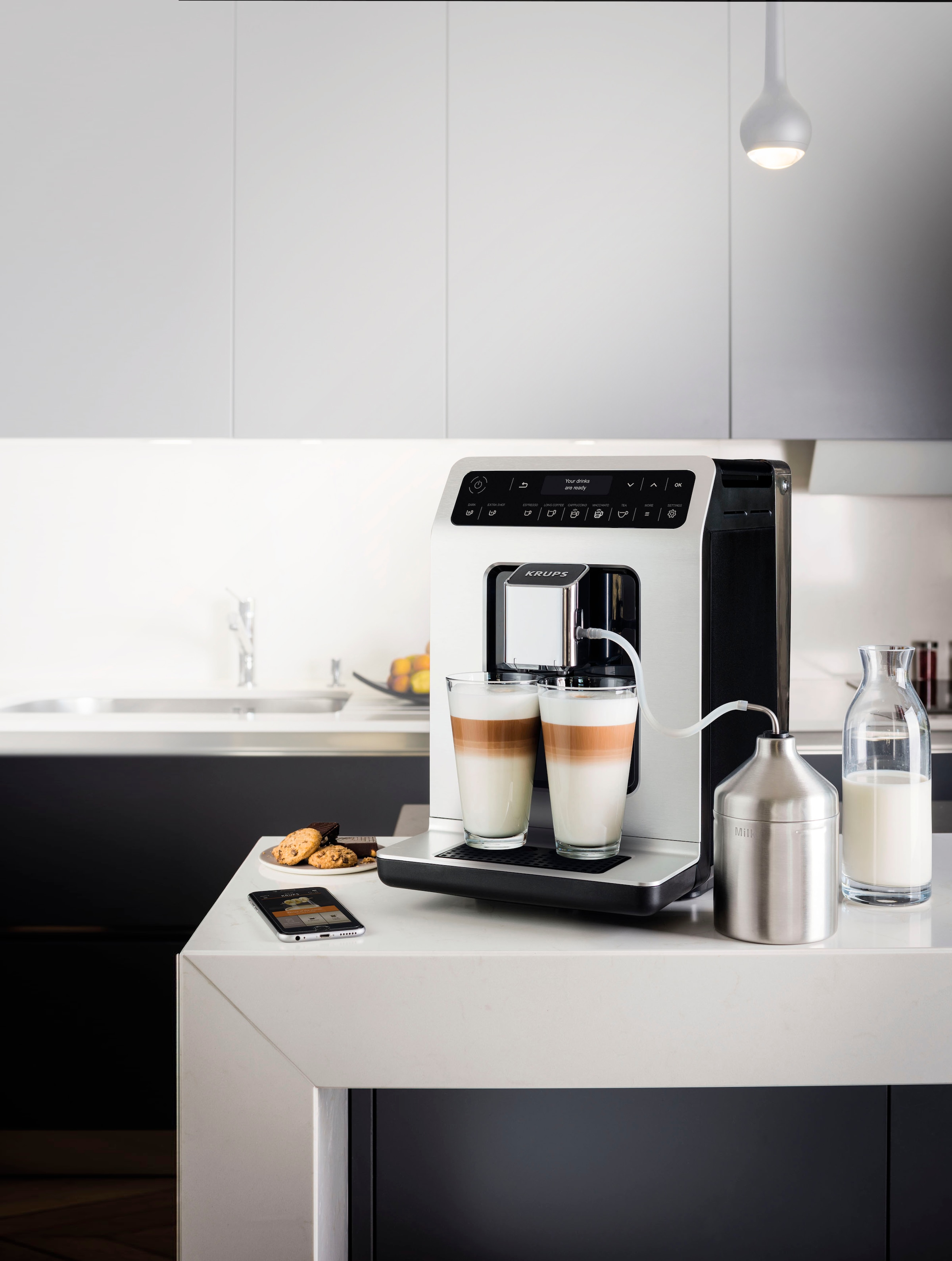 Krups Kaffeevollautomat »EA891D Evidence«, 12 Kaffee- und 3  Tee-Variationen, OLED-Display und Touchscreen online bestellen