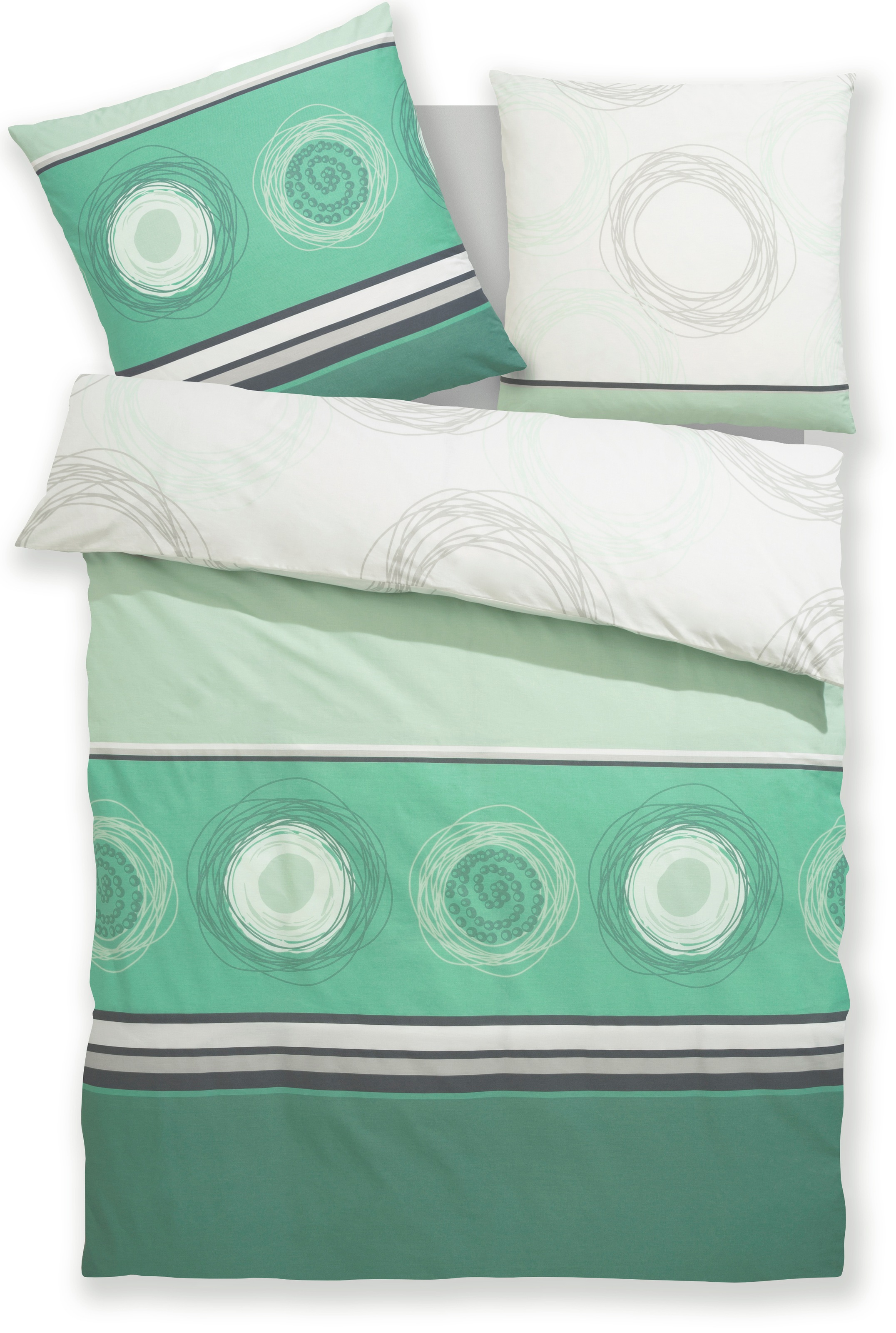 BIERBAUM Bettwäsche "Florielle" 2 Stk. in Gr. 135x200 oder 155x220 cm, 100% günstig online kaufen