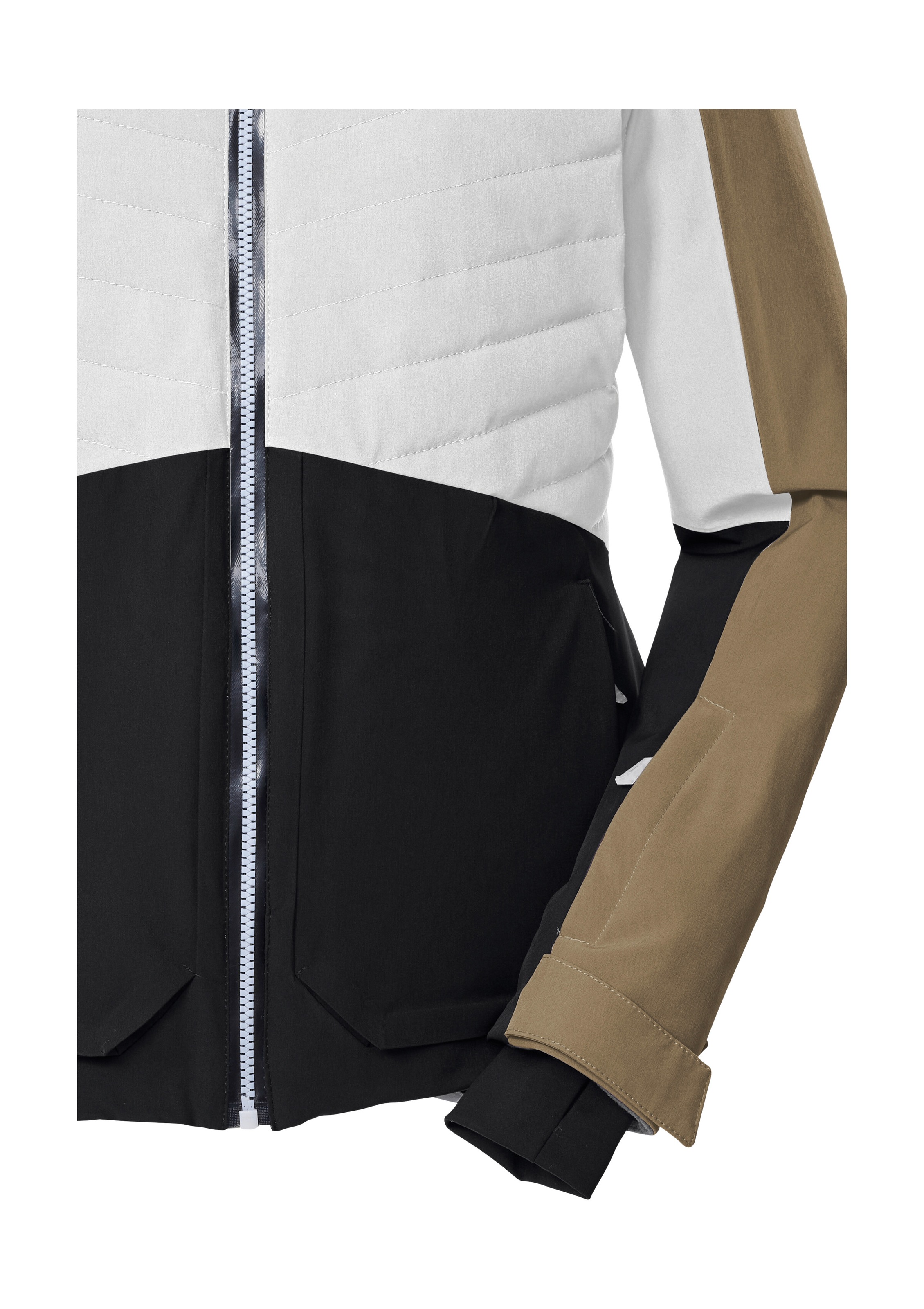 Killtec Skijacke »KSW 30 WMN SKI JCKT«, Damen Skijacke: wasserdicht, atmungsaktiv, Colourblock-Design