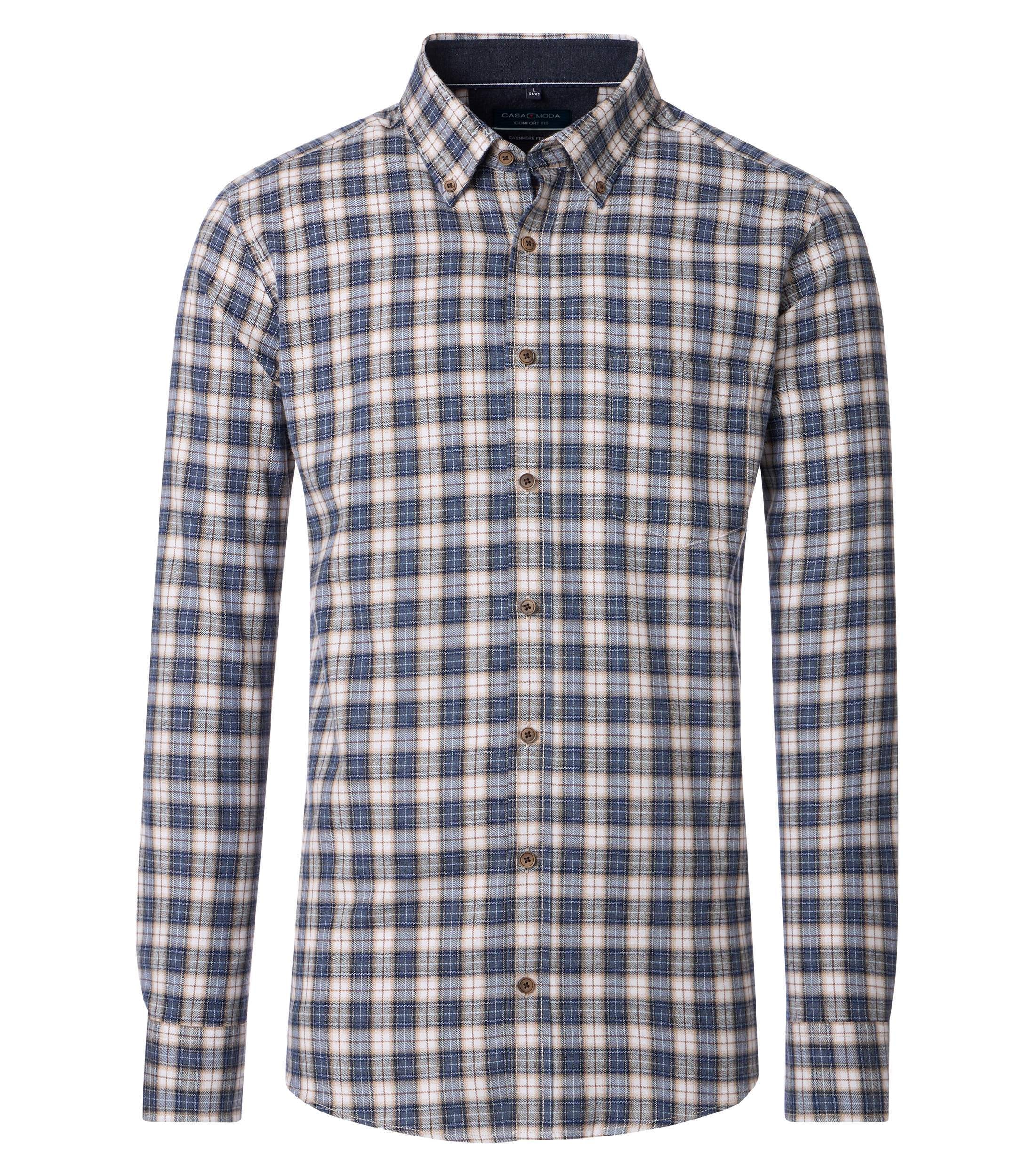CASAMODA Flanellhemd "CASAMODA Flanellhemd Langarm kariert"