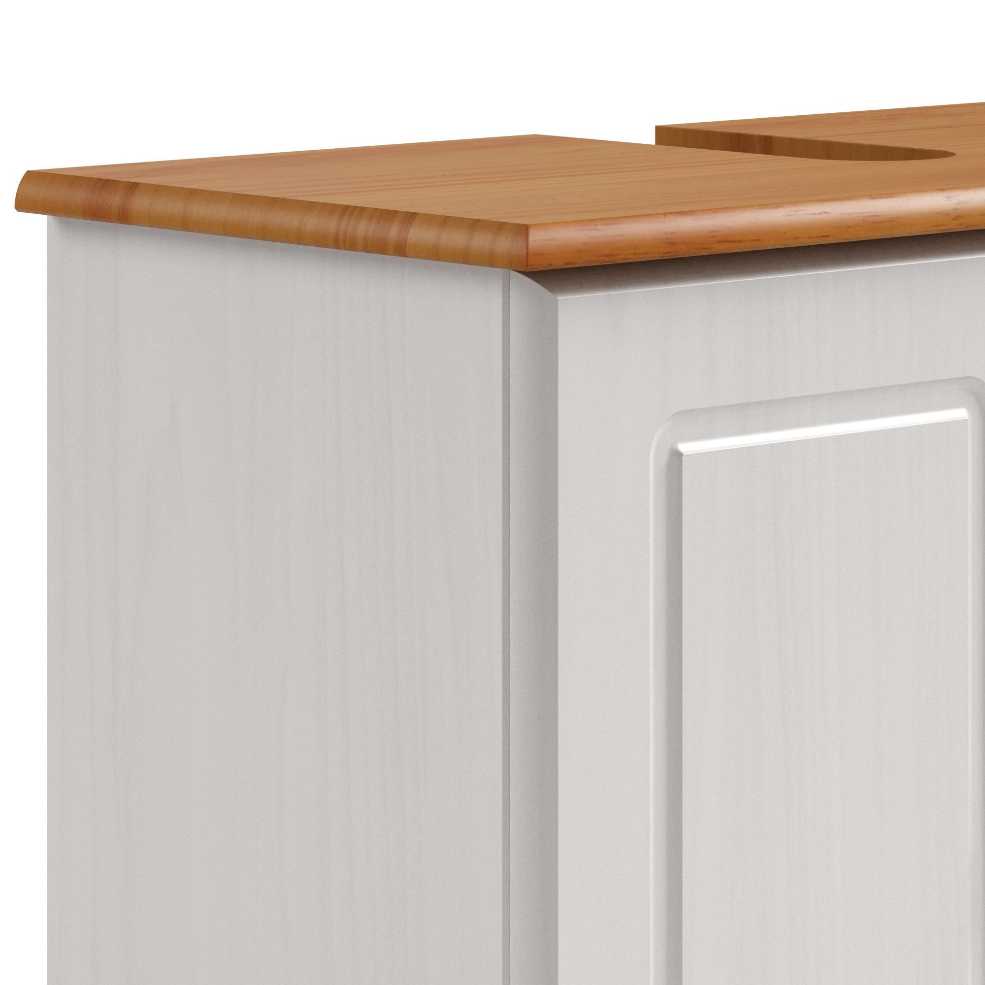 OTTO home Waschbeckenunterschrank »Finca« aus massivem Kiefernholz, Siphonausschnitt, Breite 62 cm, Höhe 55 cm