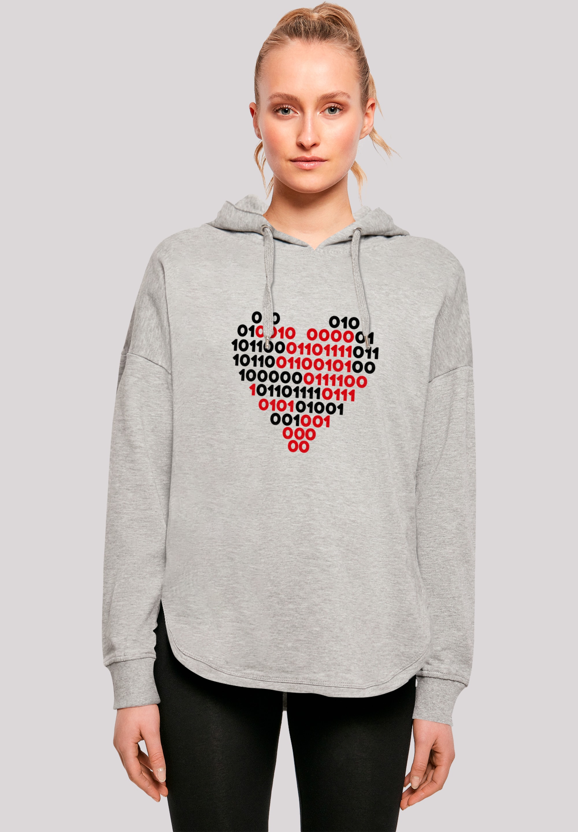 F4NT4STIC Kapuzenpullover "I love you 01001001 Binary Code Herz Valentinsta günstig online kaufen