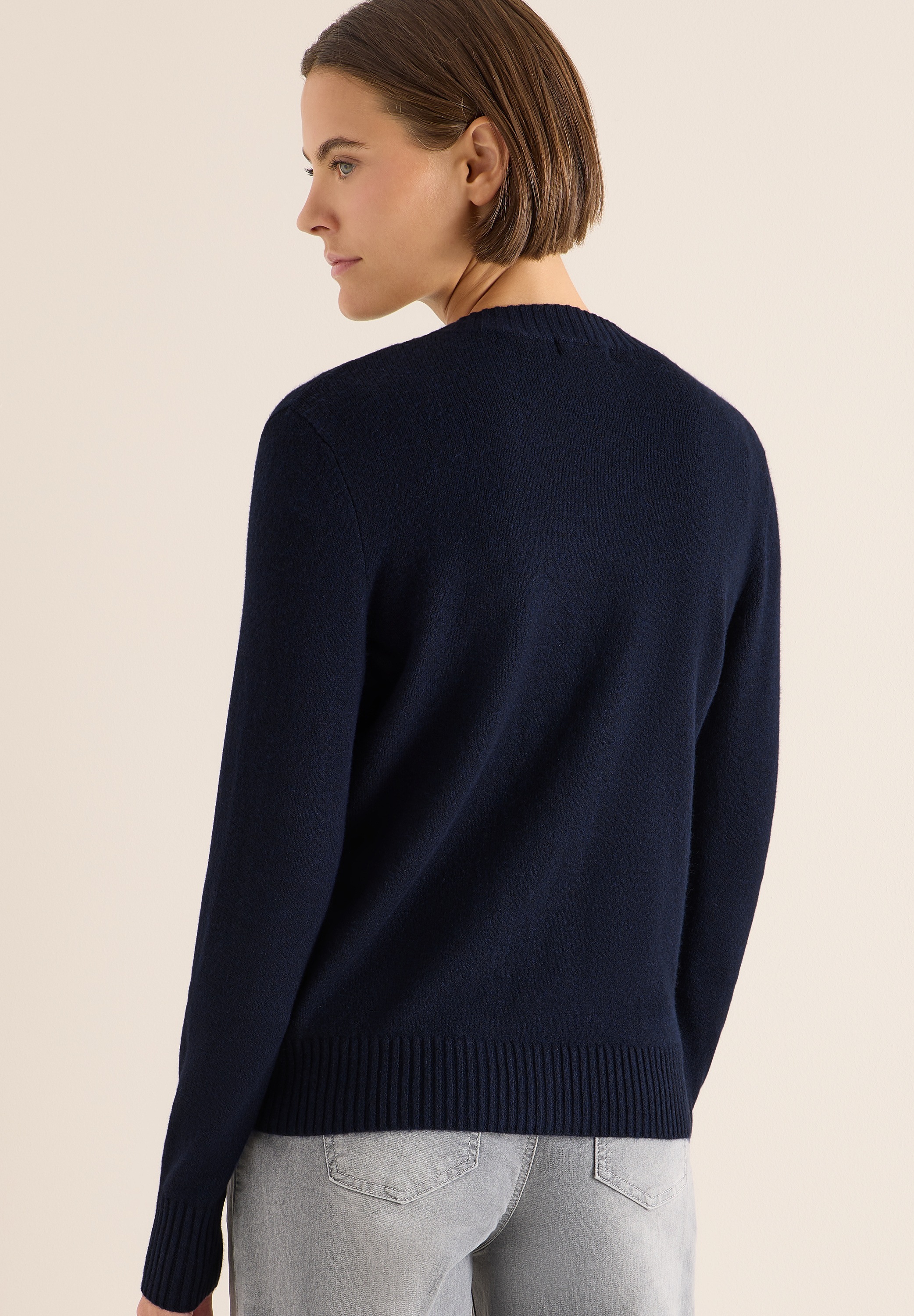 Thumbnail - Cecil Cardigan mit Rippbündchen