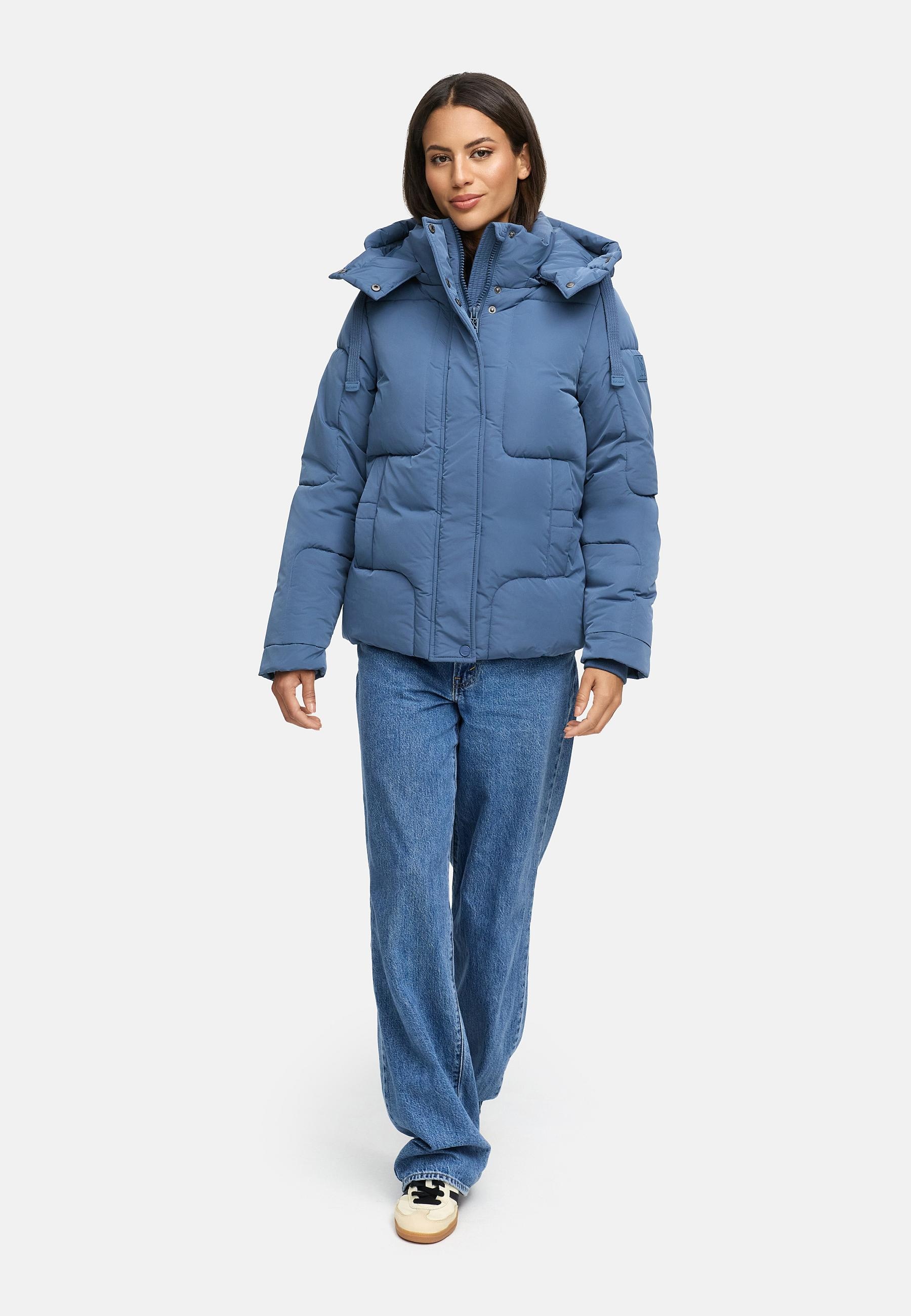 Navahoo Steppjacke »Zauberlicht 14«, mit Kapuze, Winterjacke mit abnehmbarer Kapuze und Fleece-Futter