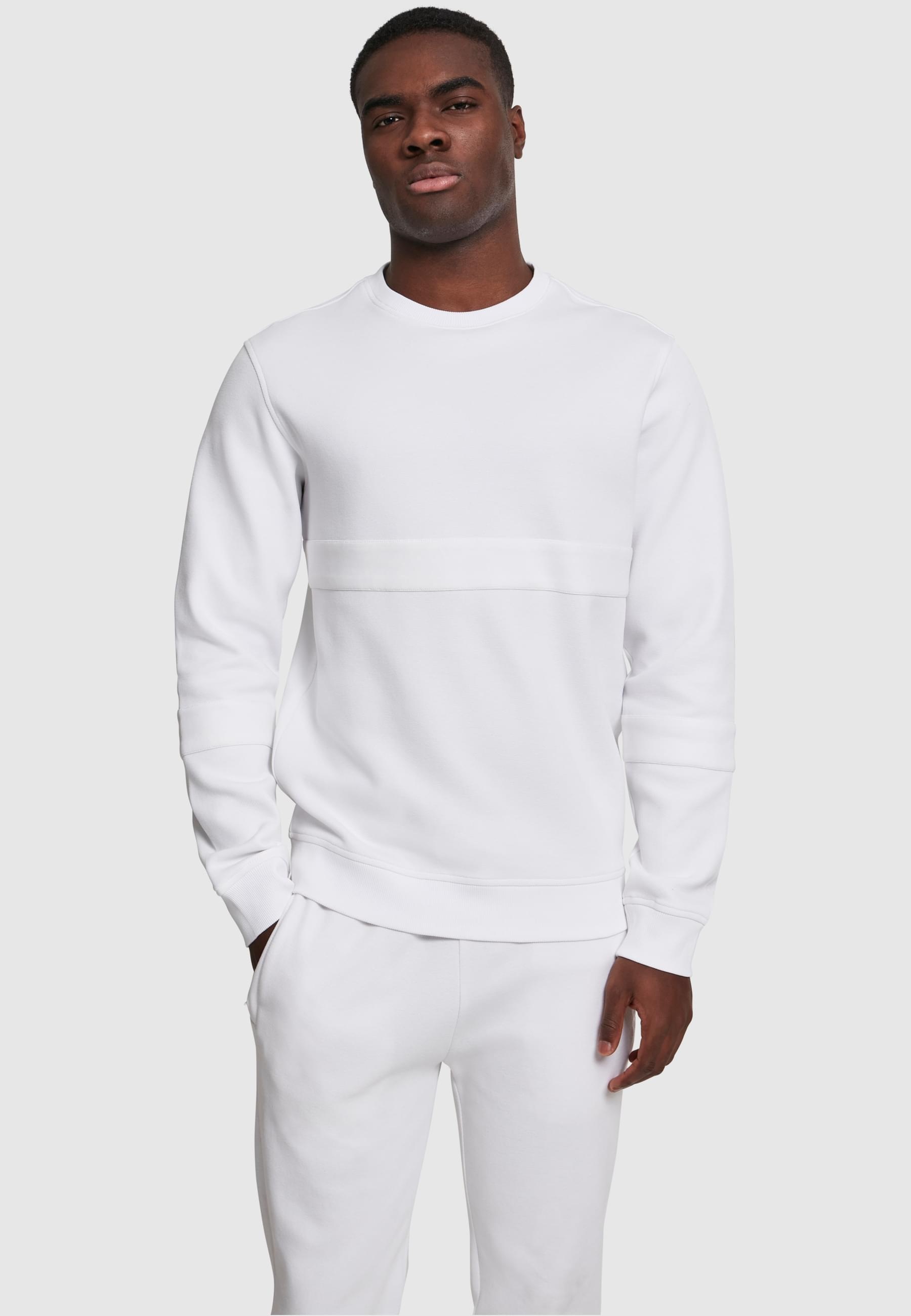 URBAN CLASSICS Rundhalspullover »Urban Classics Herren Heavy Pique Crew«, (1 tlg.)