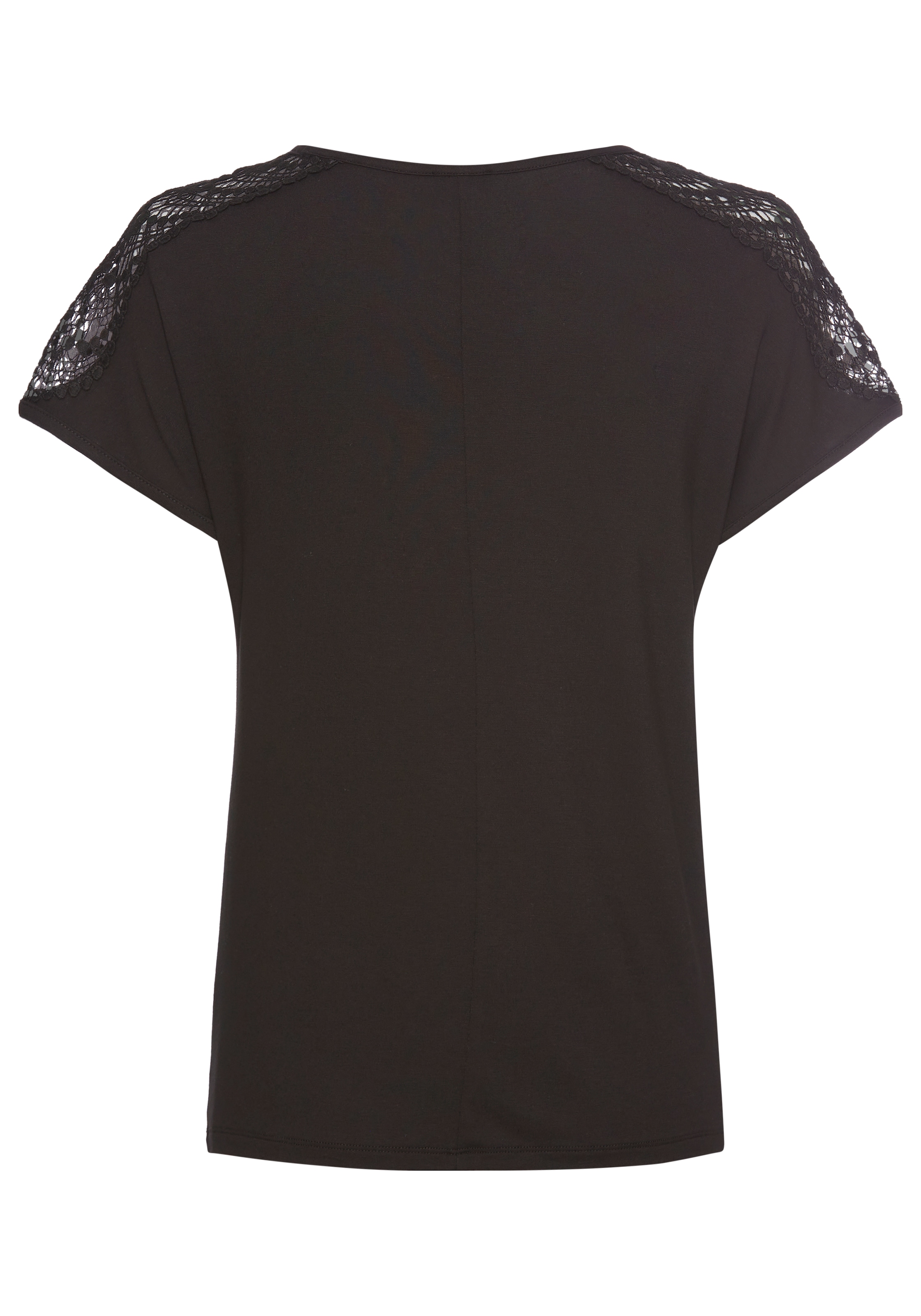 Laura Scott Kurzarmshirt, mit Spitze
