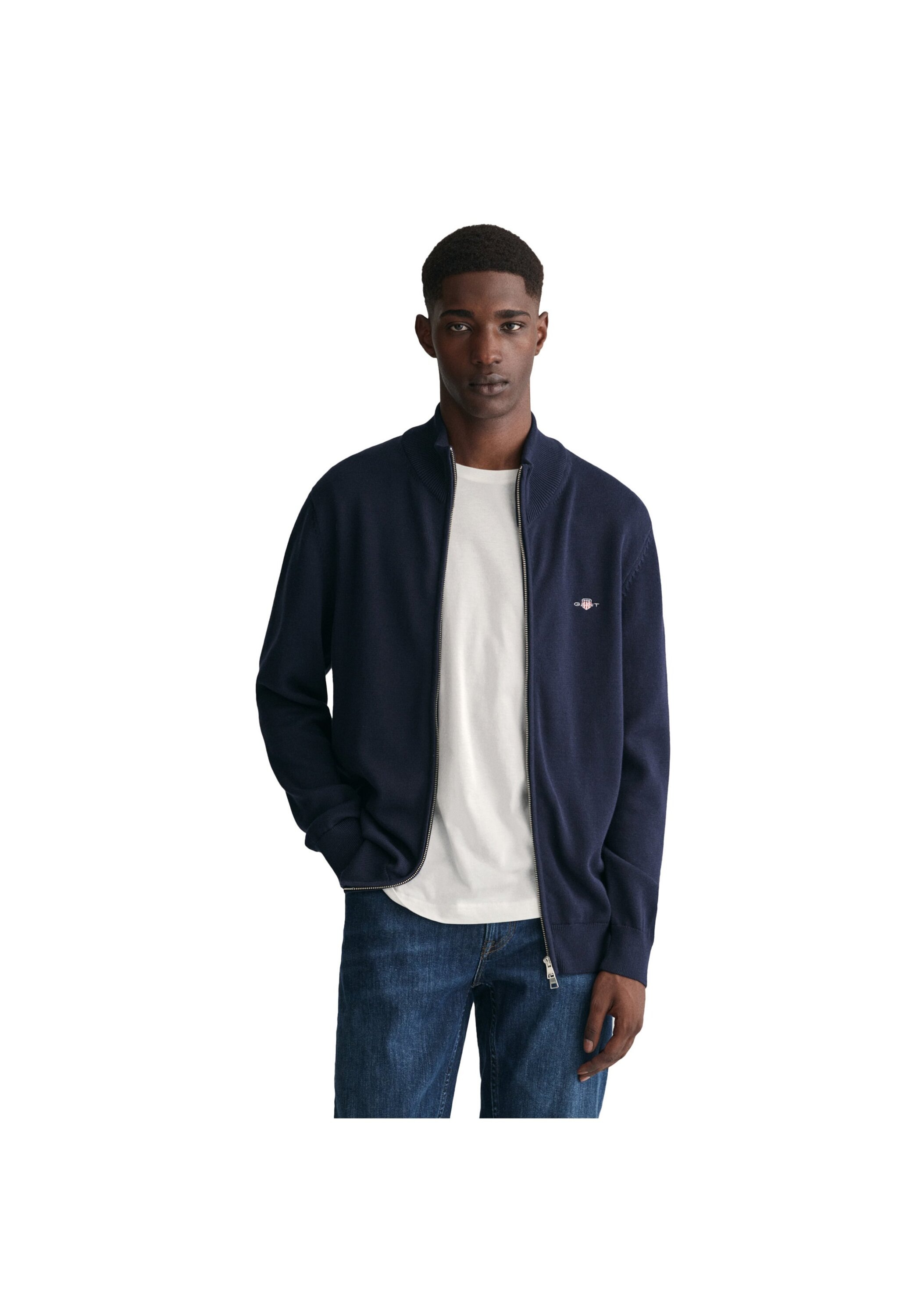 Gant Sweatshirt "Strickjacke CASUAL COTTON ZIP CARDIGAN" günstig online kaufen